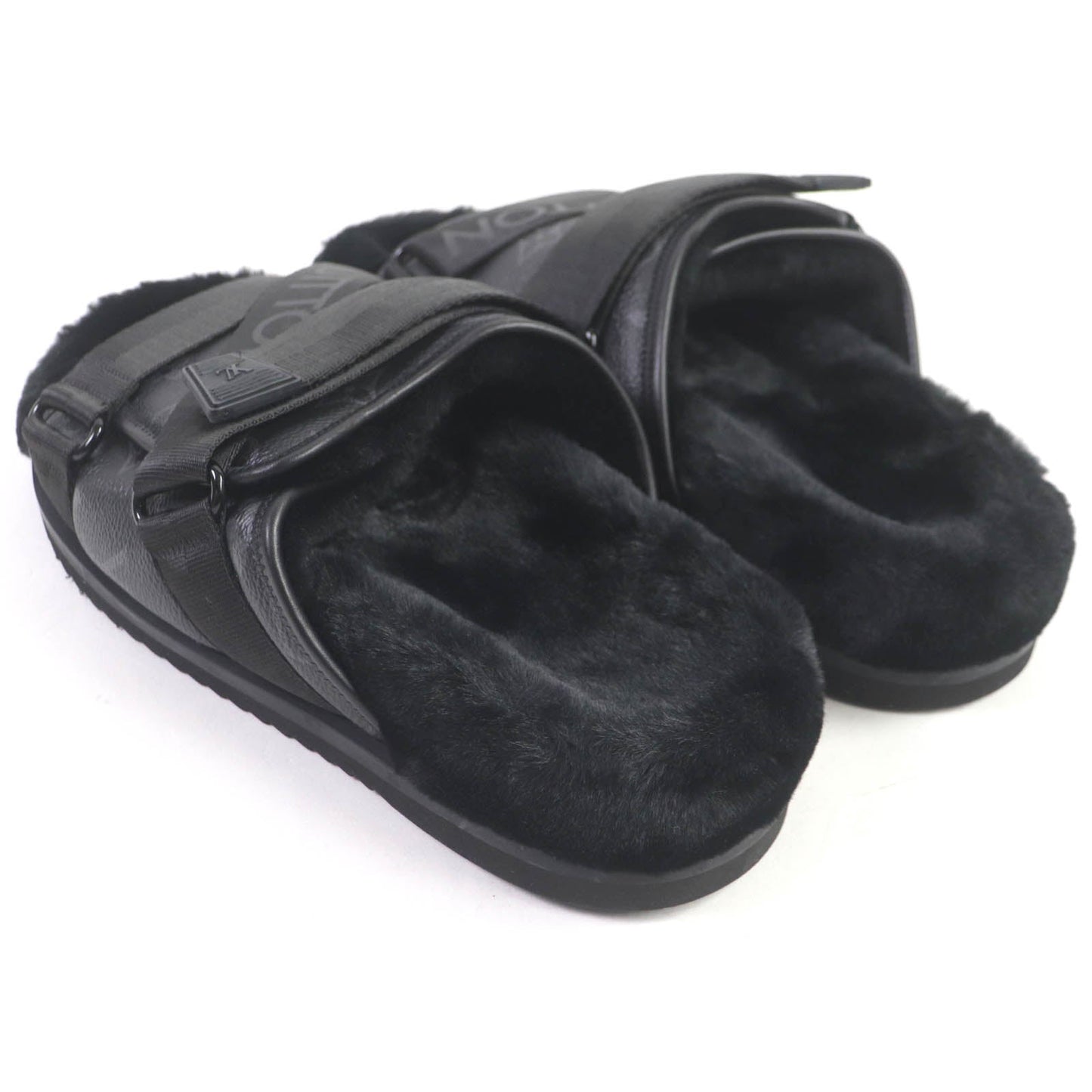 Louis Vuitton Monogram Slide Sandals Black
