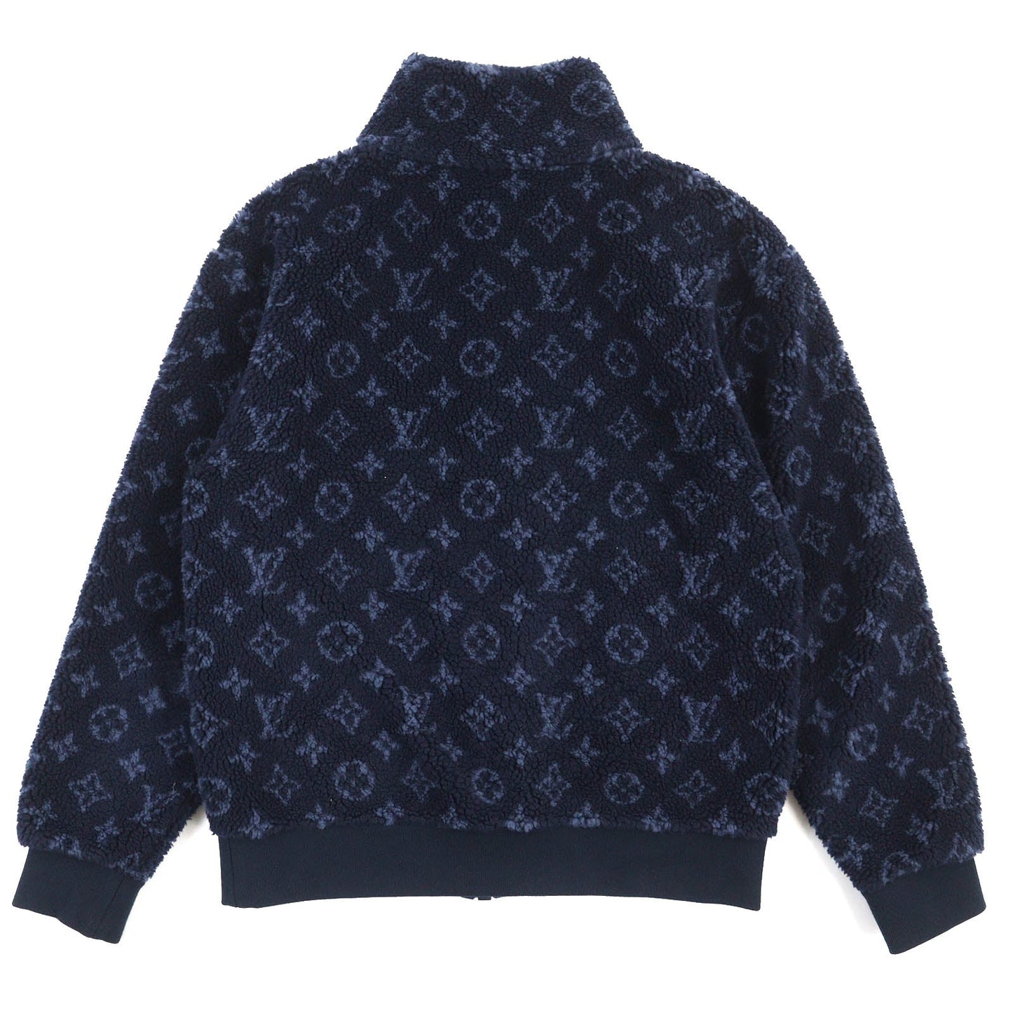 Louis Vuitton Monogram Fleece Jacket Navy