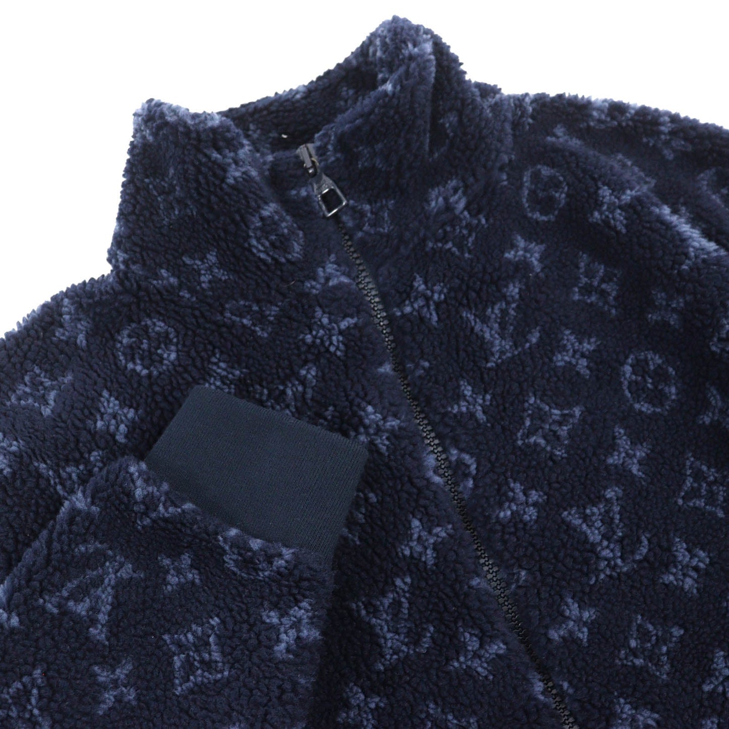 Louis Vuitton Monogram Fleece Jacket Navy