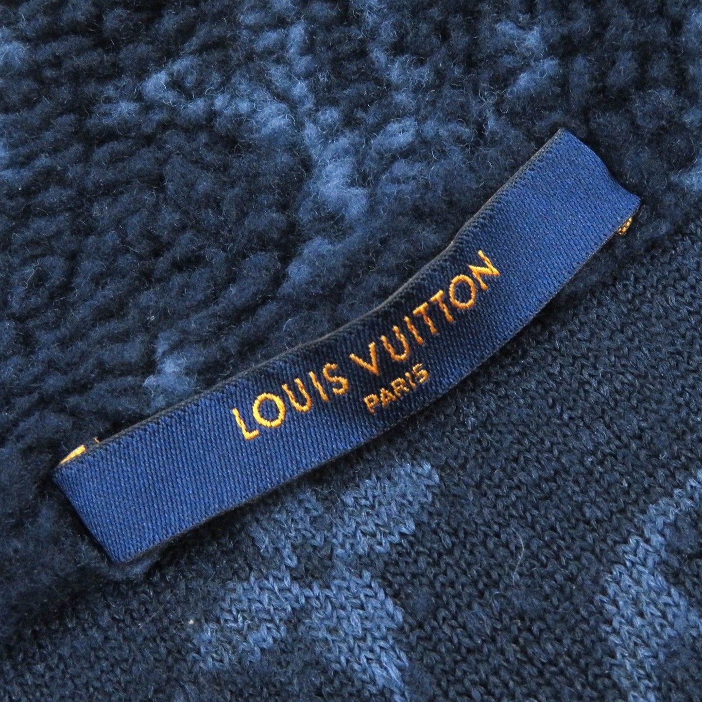 Louis Vuitton Monogram Fleece Jacket Navy