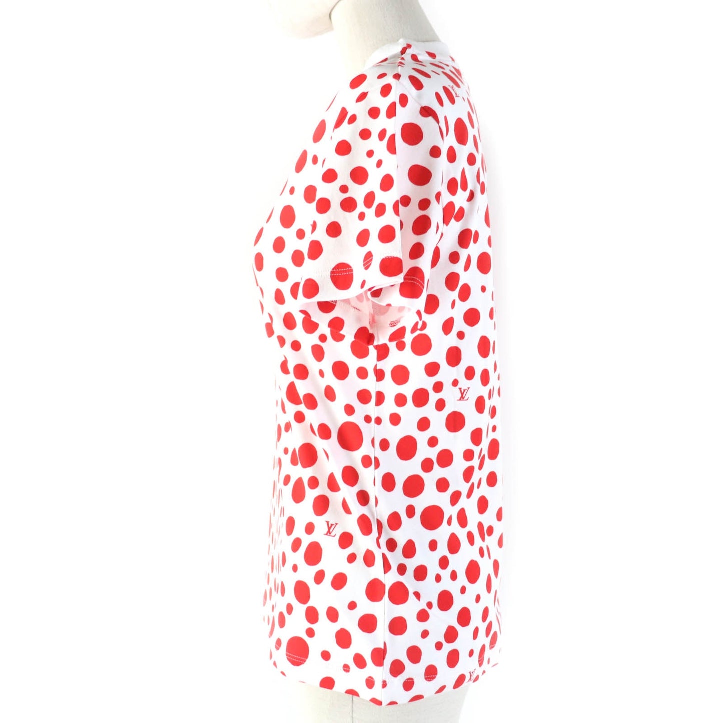LOUIS VUITTON Short sleeve T-shirt cotton White red XS