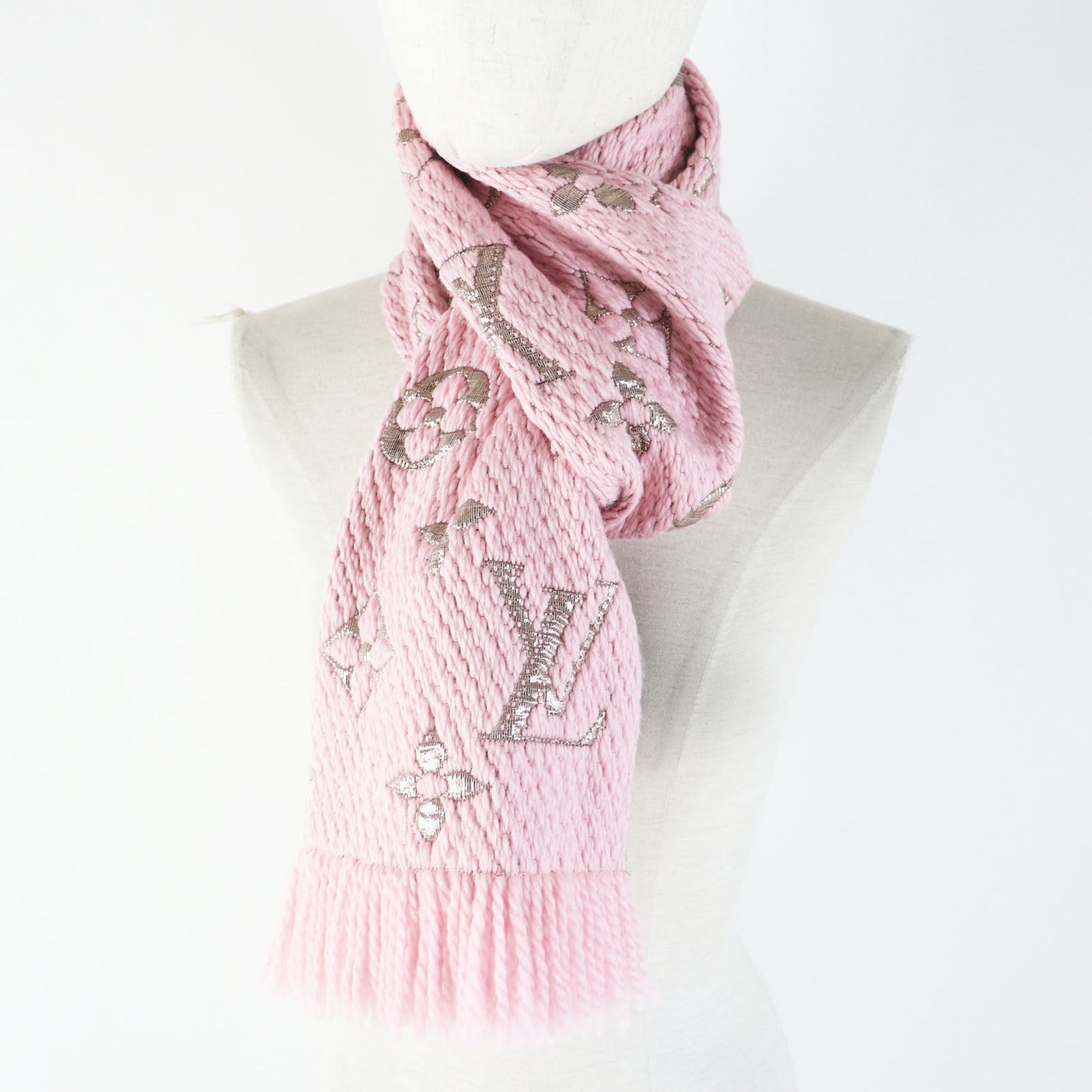 Louis Vuitton Monogram Scarf Rose Valerine