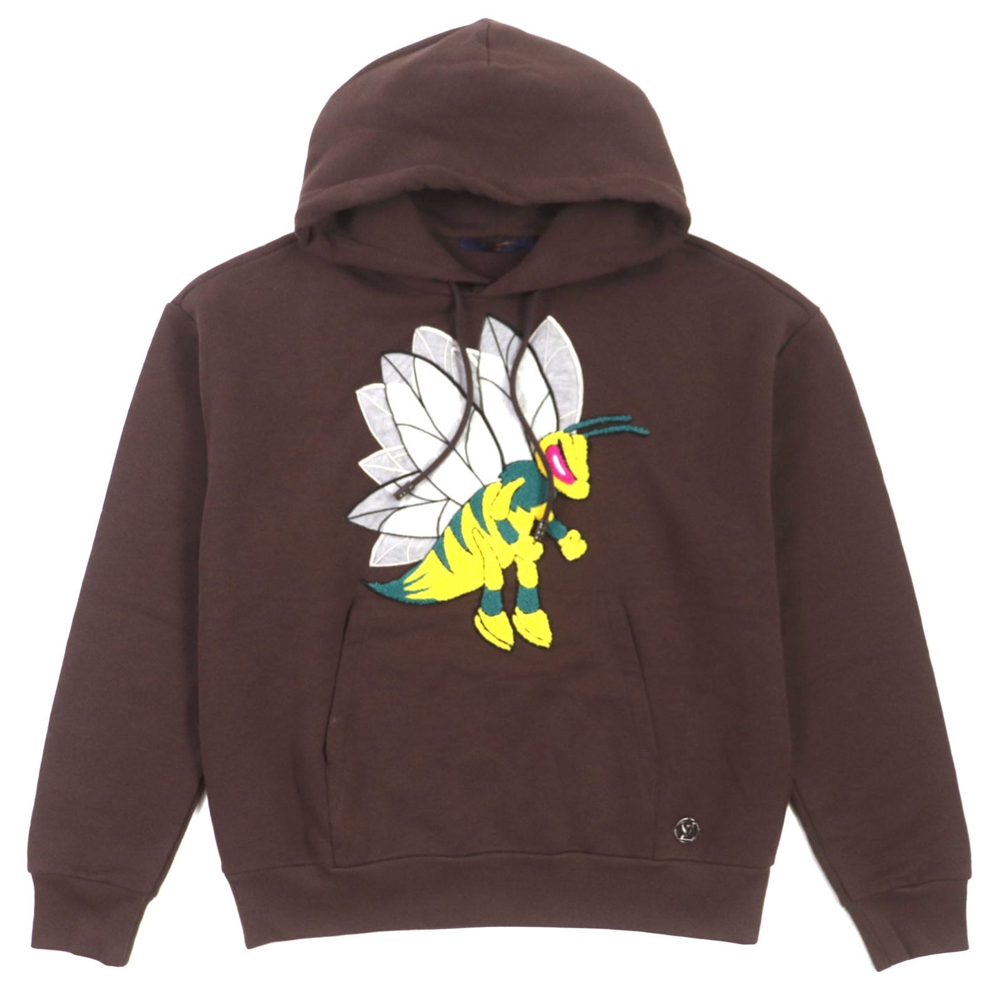 Louis Vuitton Graphic Bee Patch Hoodie Brown S