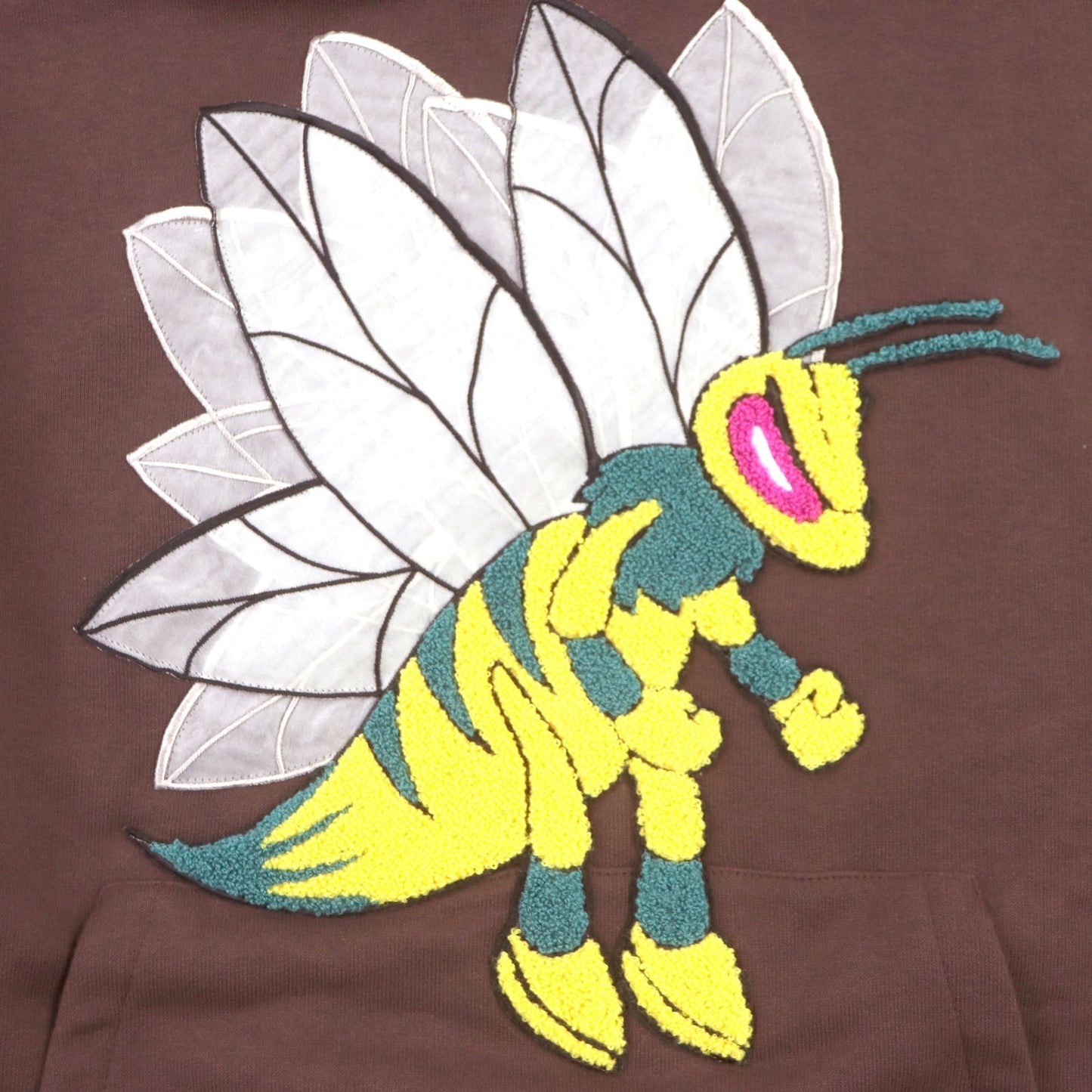 Louis Vuitton Graphic Bee Patch Hoodie Brown S