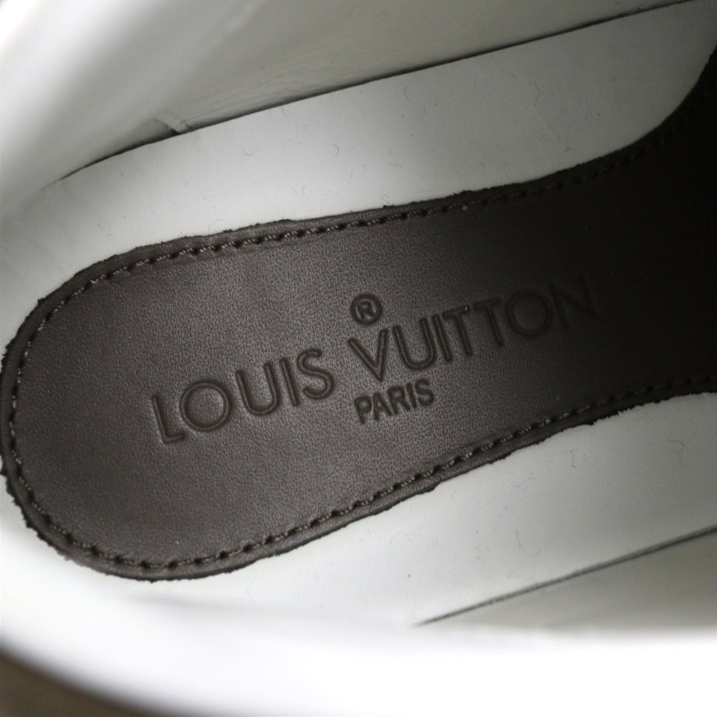 Louis Vuitton Bicolor Suede Leather Sneakers Brown