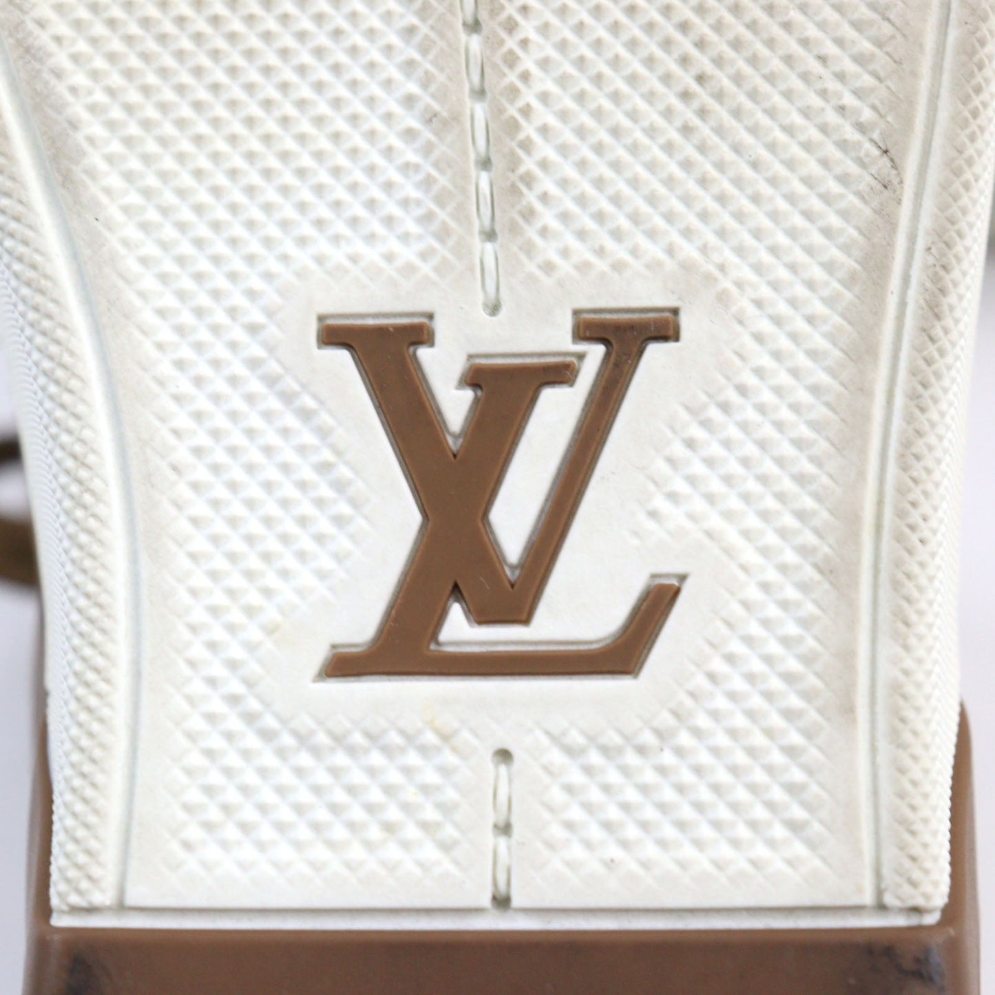Louis Vuitton Bicolor Suede Leather Sneakers Brown