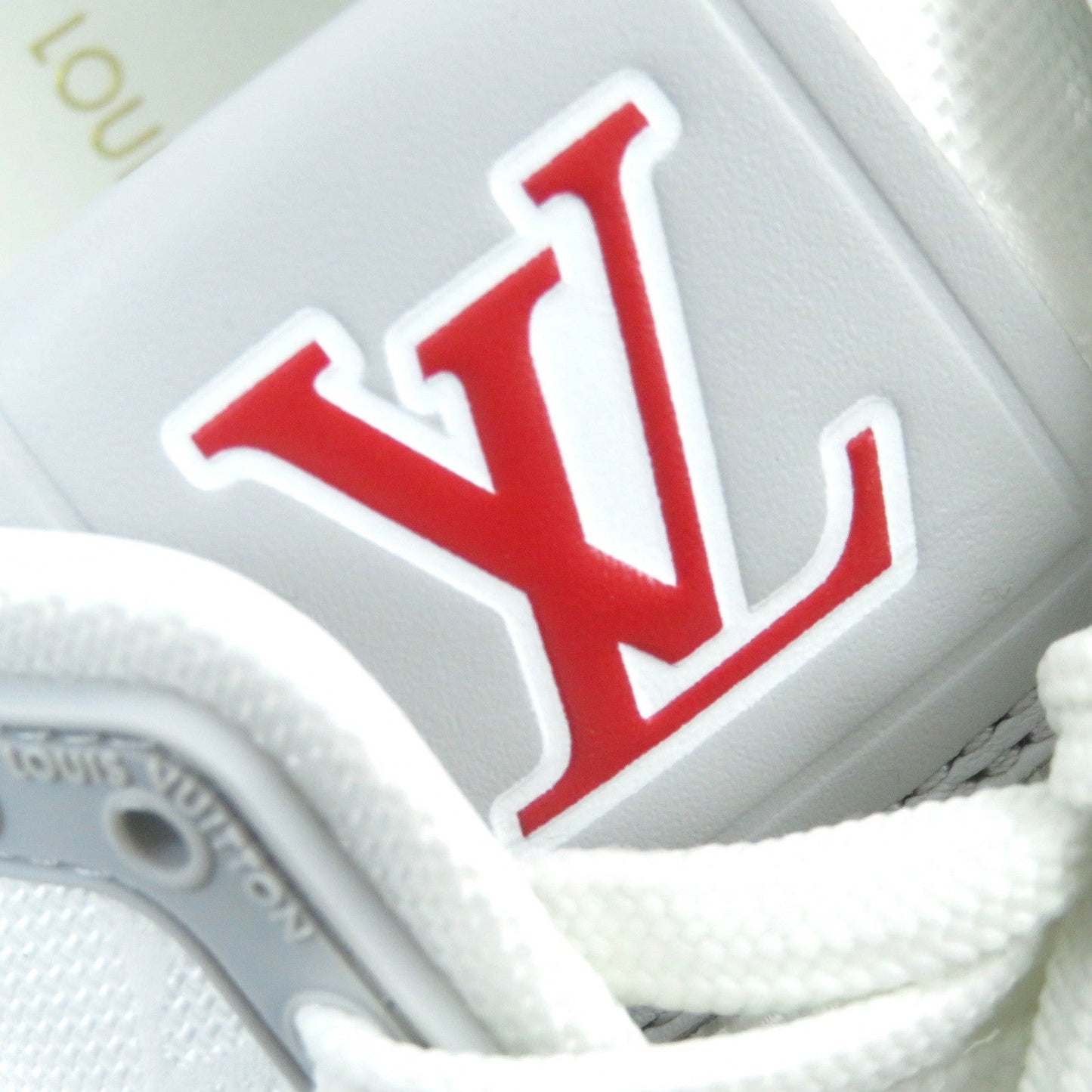 Louis Vuitton Monogram Suede Sneakers Gray White