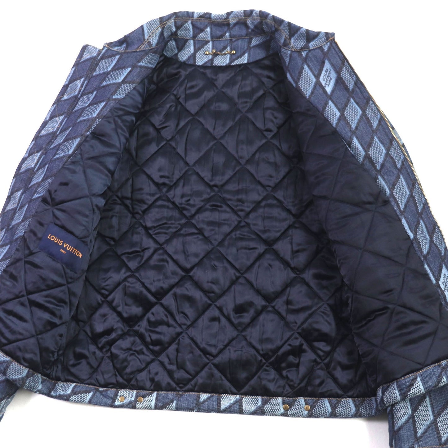 Louis Vuitton Diamond Damier Padded Denim Jacket
