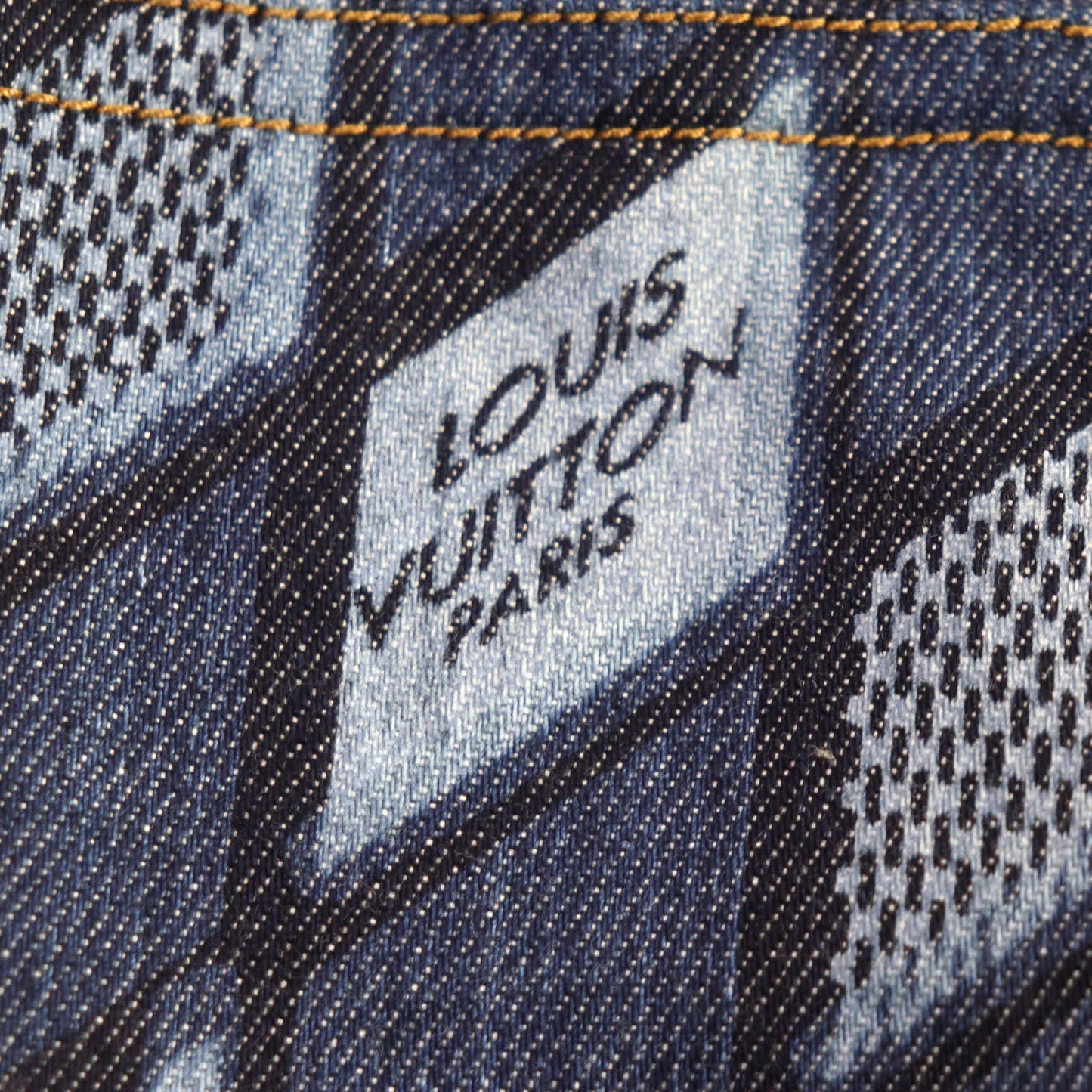 Louis Vuitton Diamond Damier Padded Denim Jacket