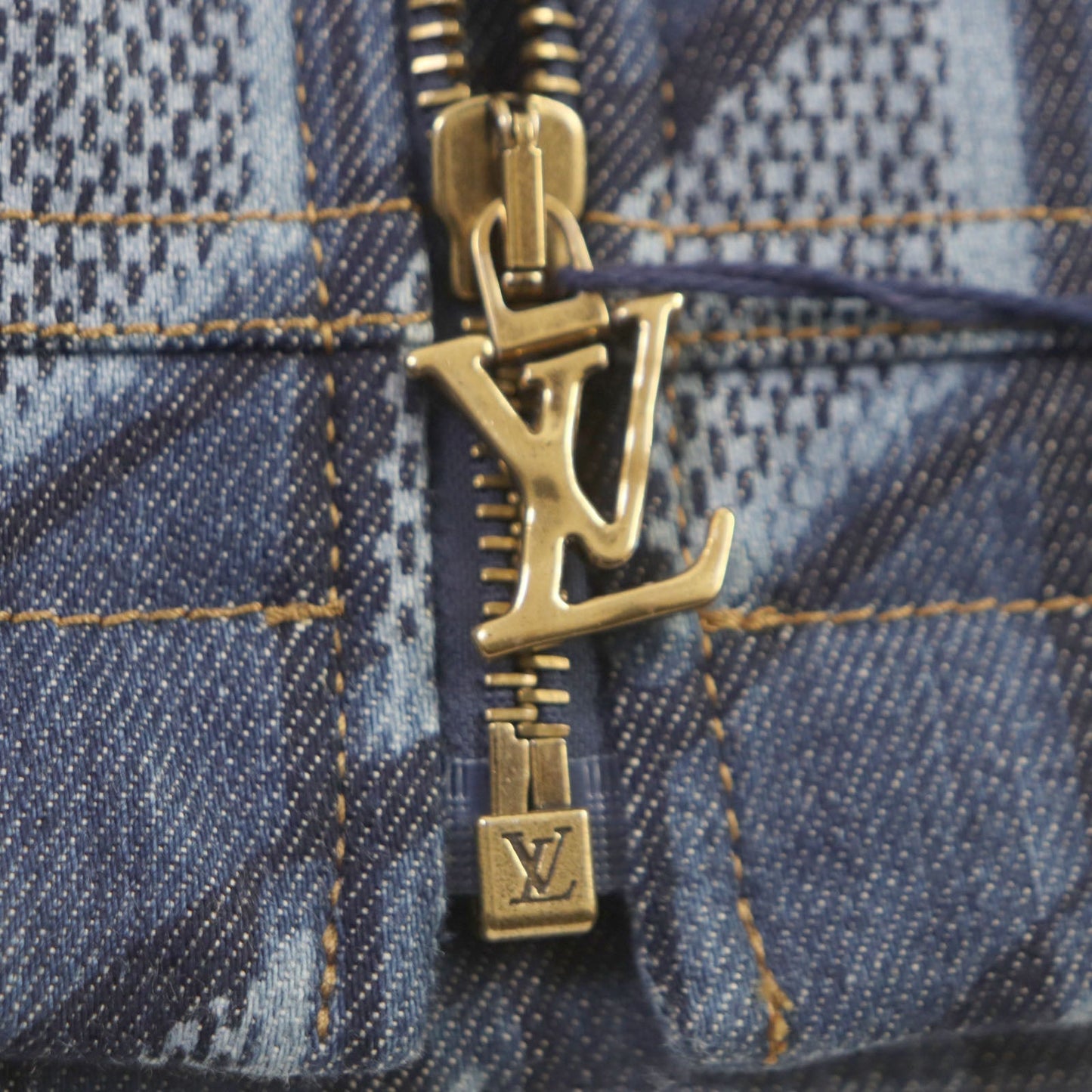 Louis Vuitton Diamond Damier Padded Denim Jacket