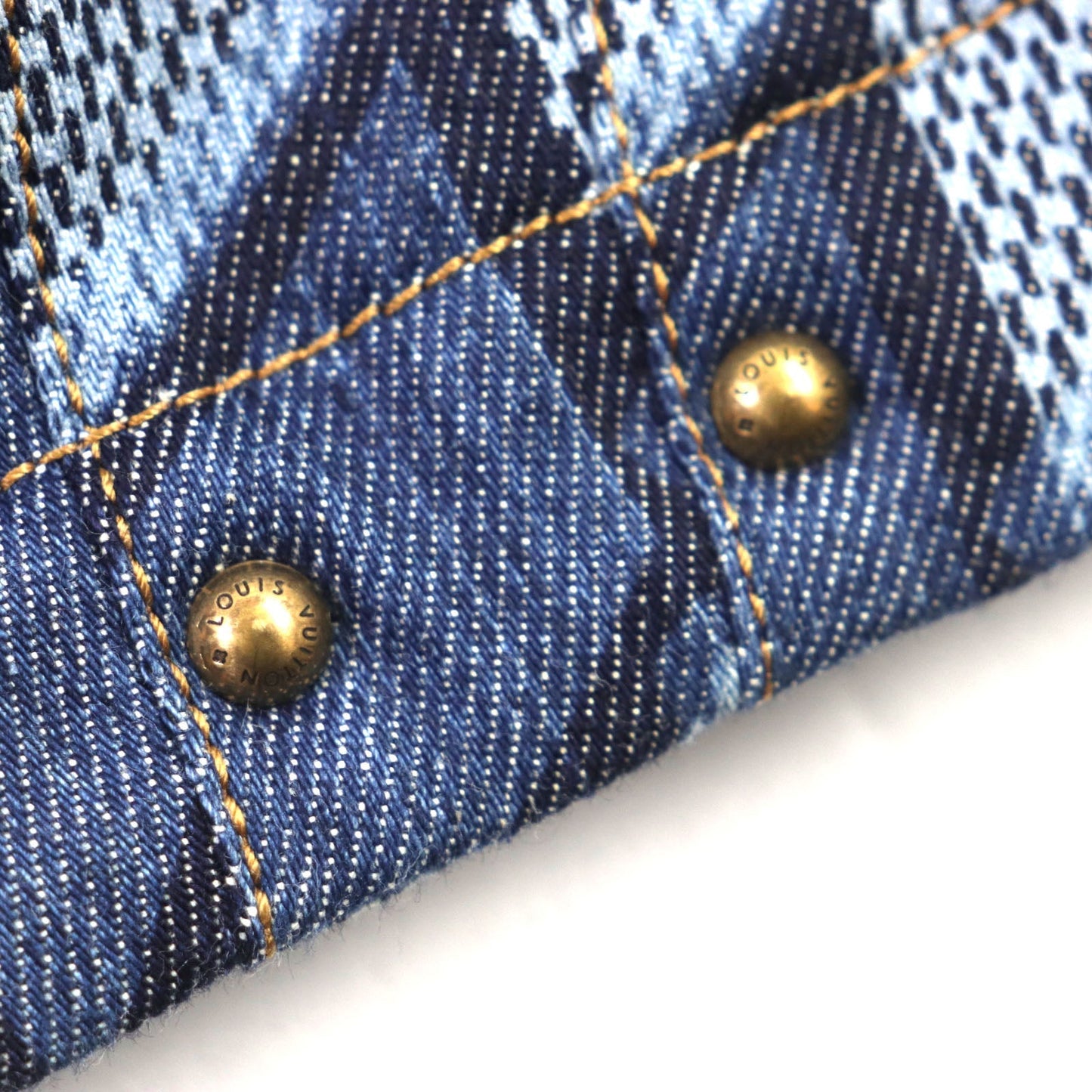 Louis Vuitton Diamond Damier Padded Denim Jacket