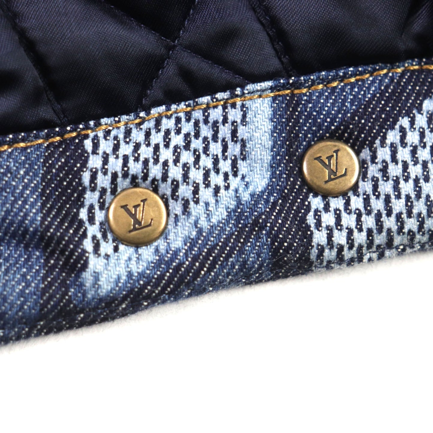 Louis Vuitton Diamond Damier Padded Denim Jacket