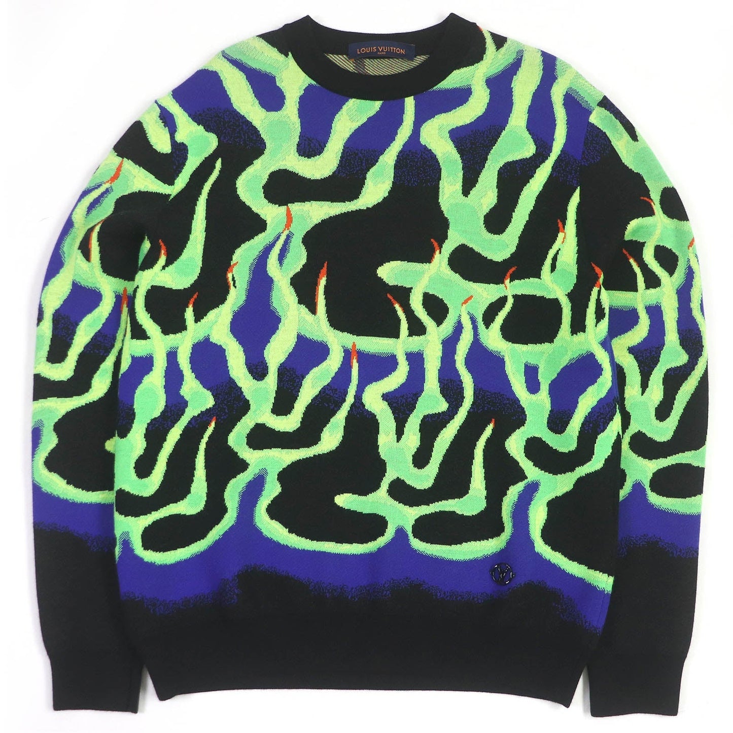 Louis Vuitton Wool Graphic Print Knit Multicolor M