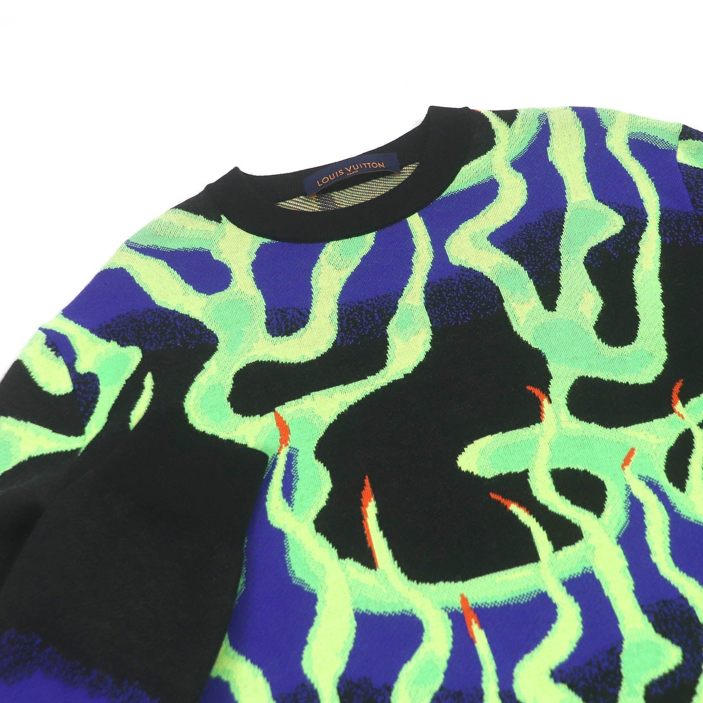 Louis Vuitton Wool Graphic Print Knit Multicolor M