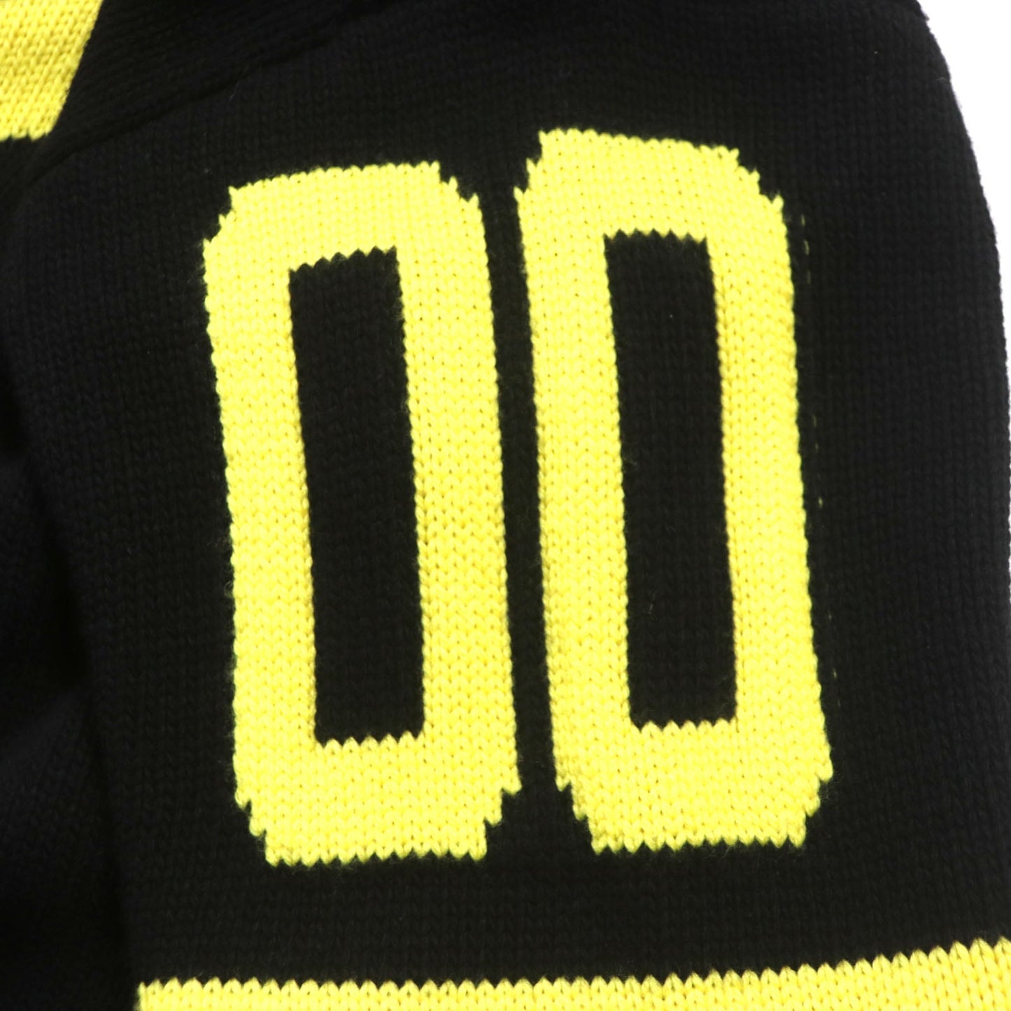 Louis Vuitton Wool Rayon V Neck Sweater Yellow Black S