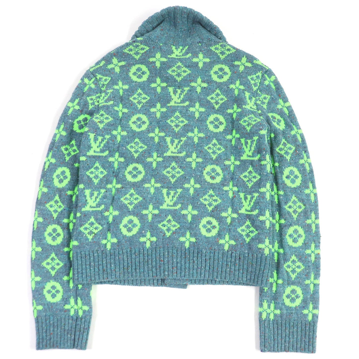 Louis Vuitton Monogram Knit Cardigan Blue S