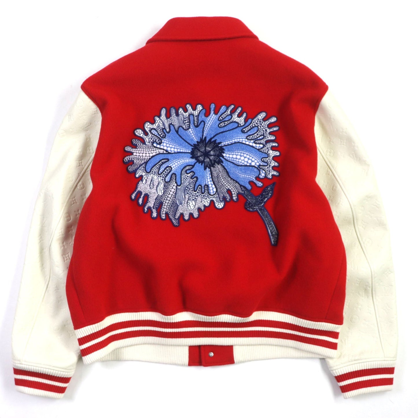 Louis Vuitton Embroidered Varsity Jacket Red White