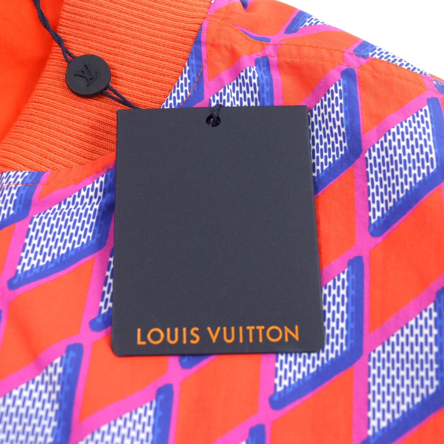 Louis Vuitton Nylon Bomber Jacket Orange 46