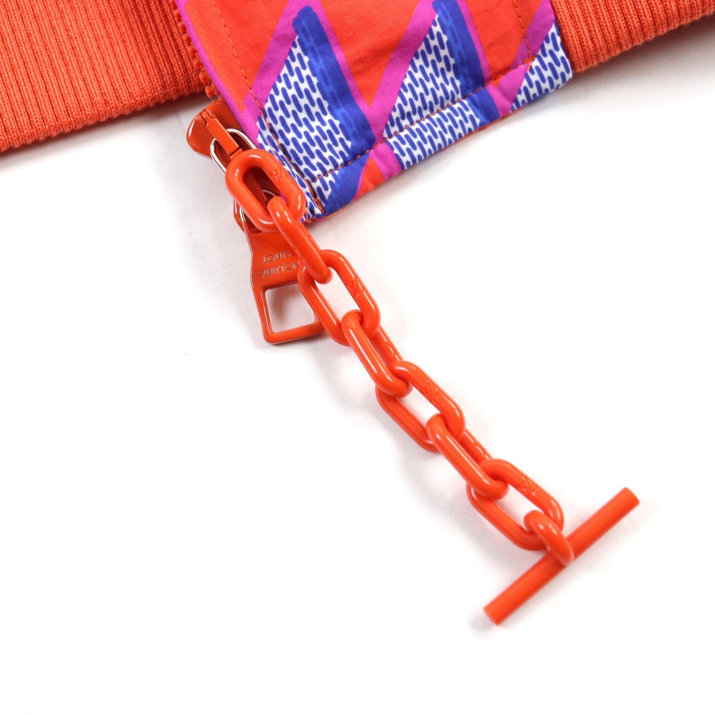 Louis Vuitton Nylon Bomber Jacket Orange 46