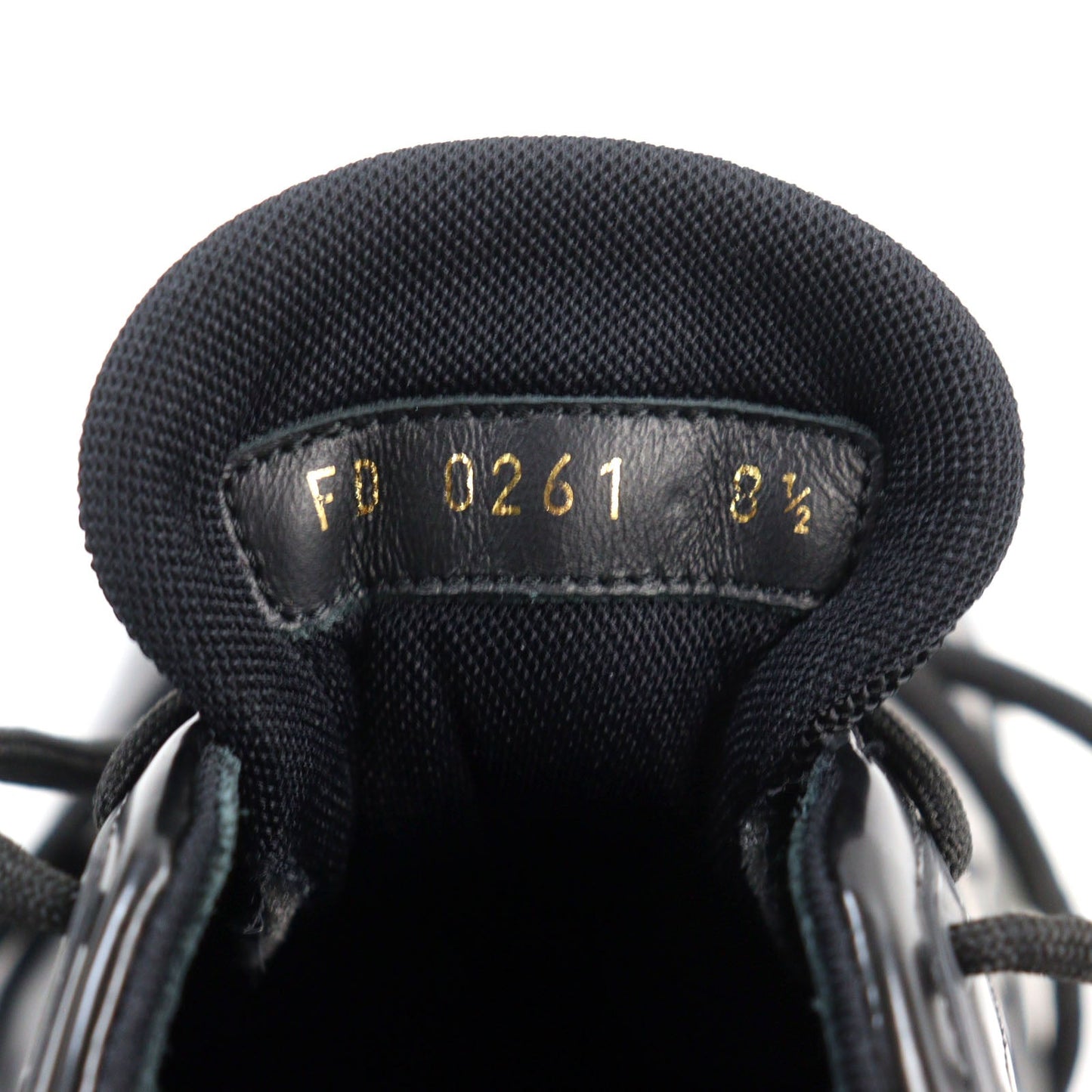 Louis Vuitton Damier Monogram Leather Sneakers Black 8.5