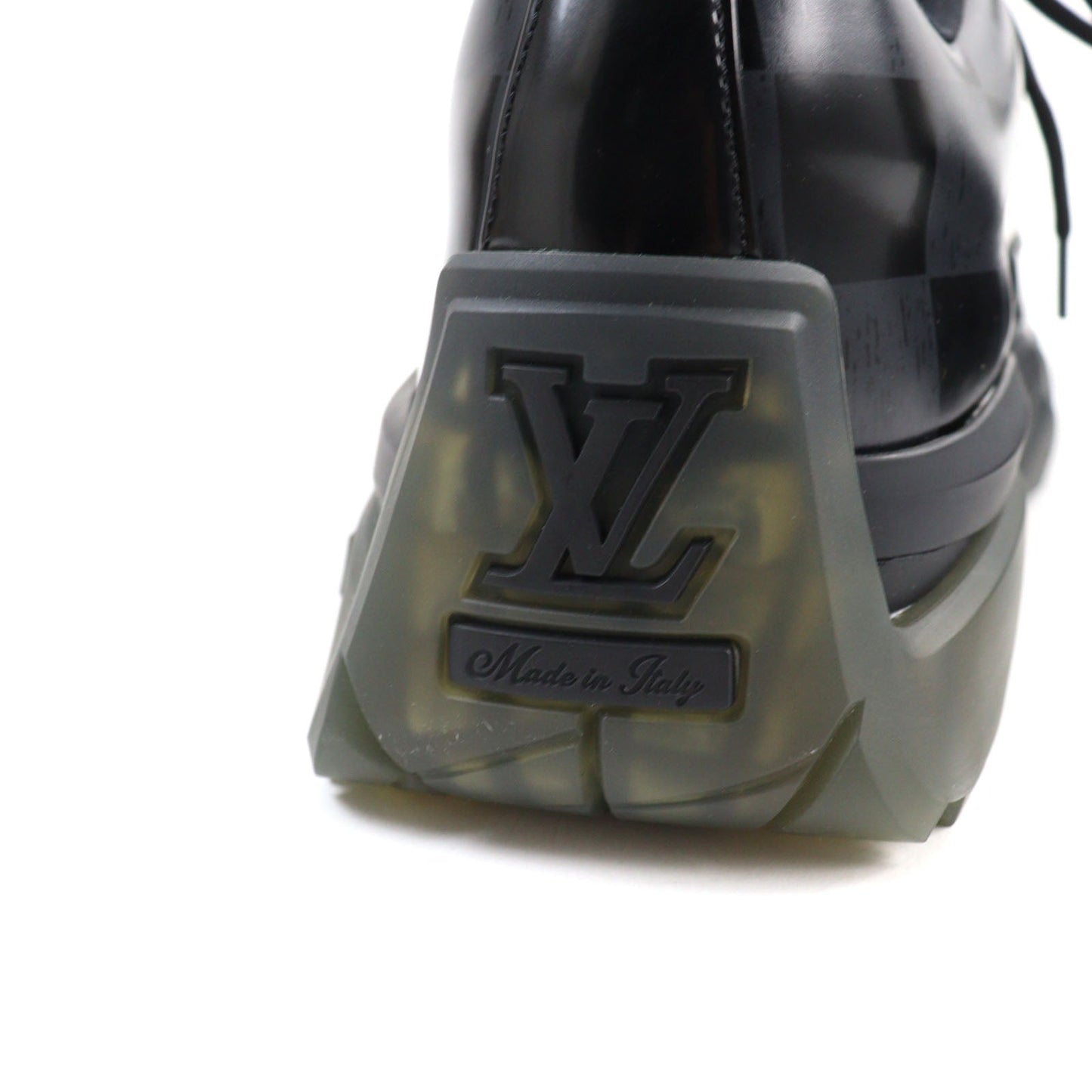 Louis Vuitton Damier Monogram Leather Sneakers Black 8.5