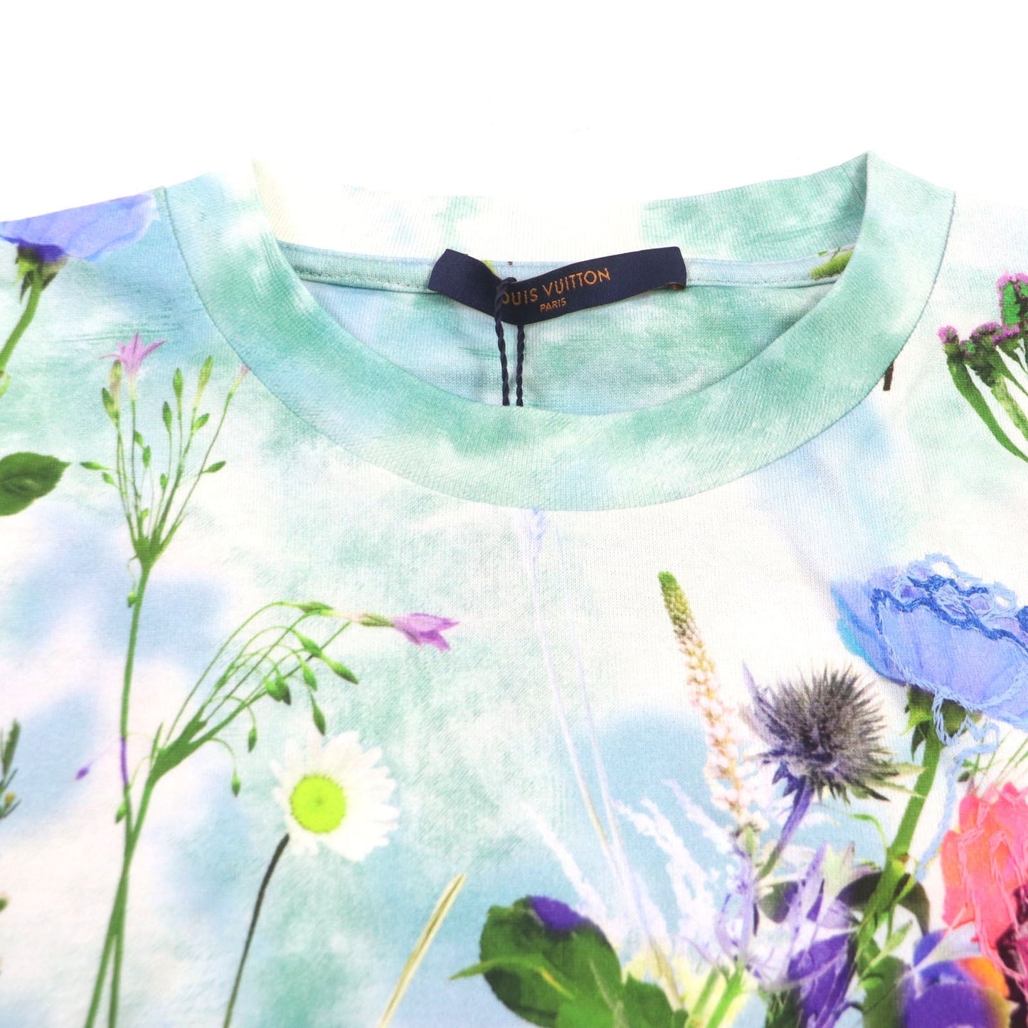 Louis Vuitton Floral Embroidered Crew Neck T-Shirt