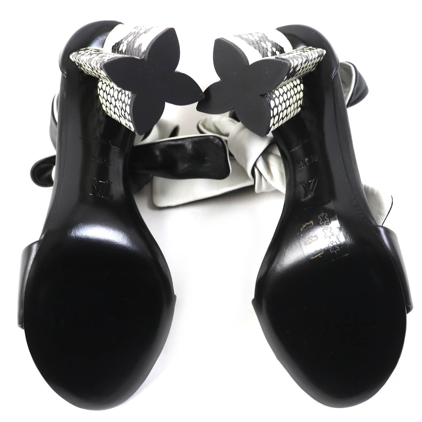Louis Vuitton Python-embossed Leather Sandals
