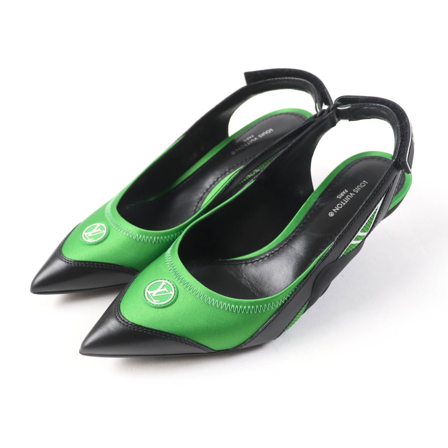 Louis Vuitton Pointed Toe Back Strap Pumps