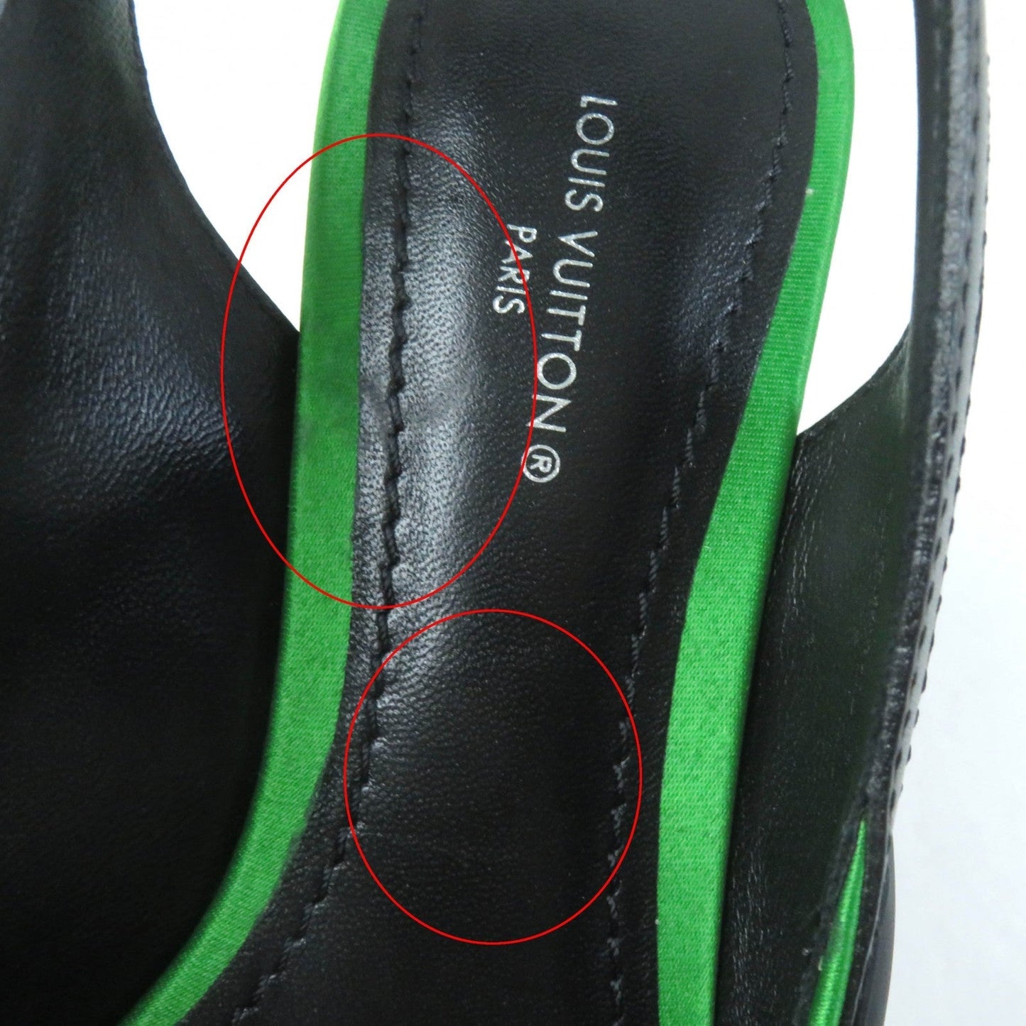 Louis Vuitton Pointed Toe Back Strap Pumps