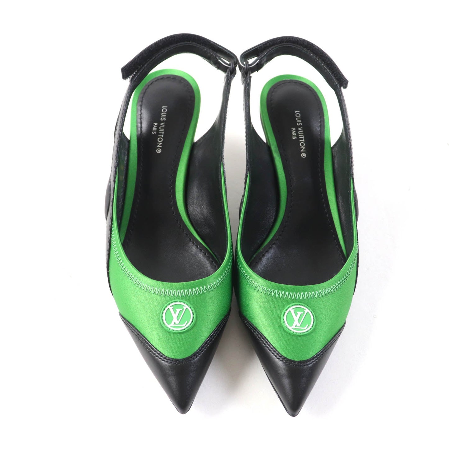 Louis Vuitton Pointed Toe Back Strap Pumps