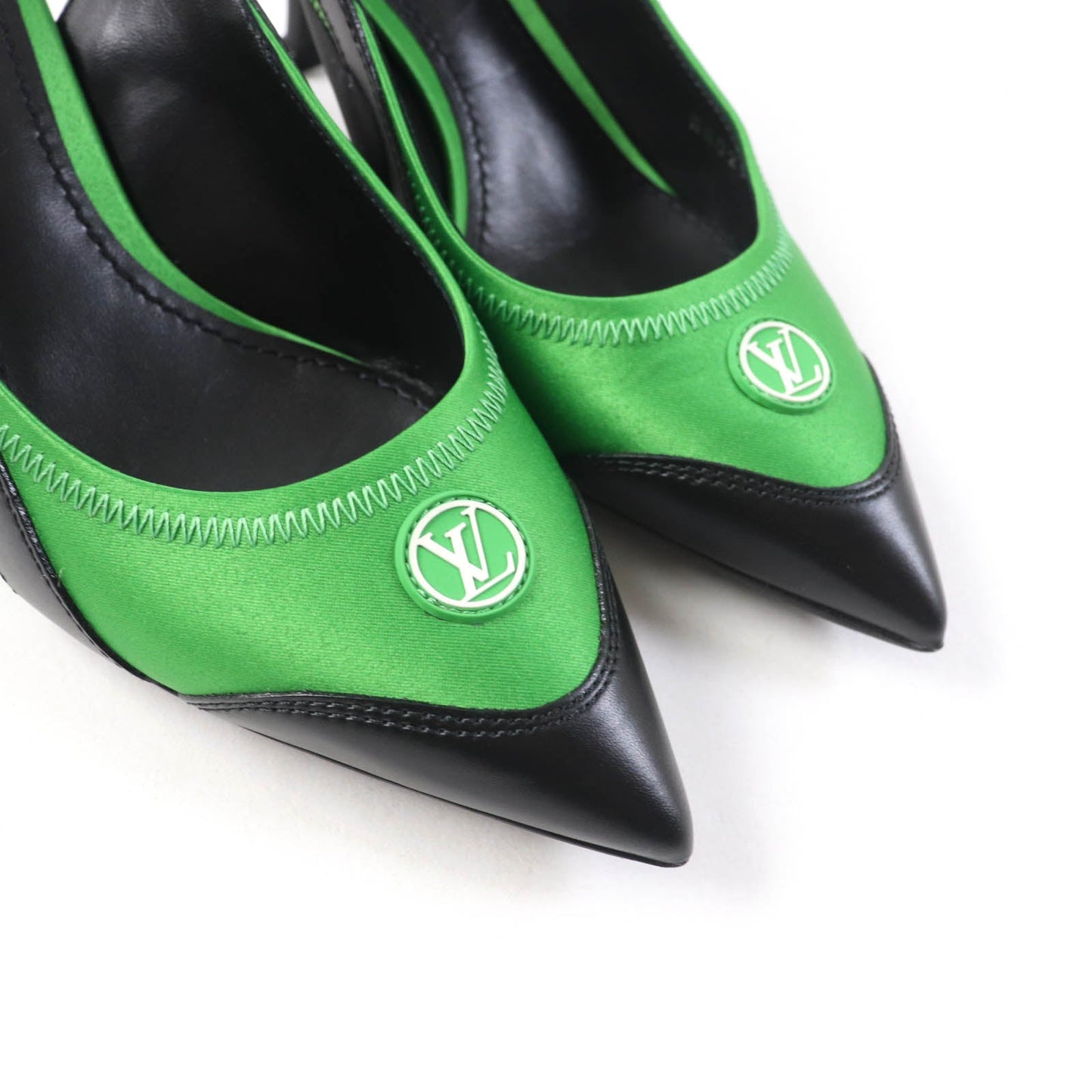 Louis Vuitton Pointed Toe Back Strap Pumps