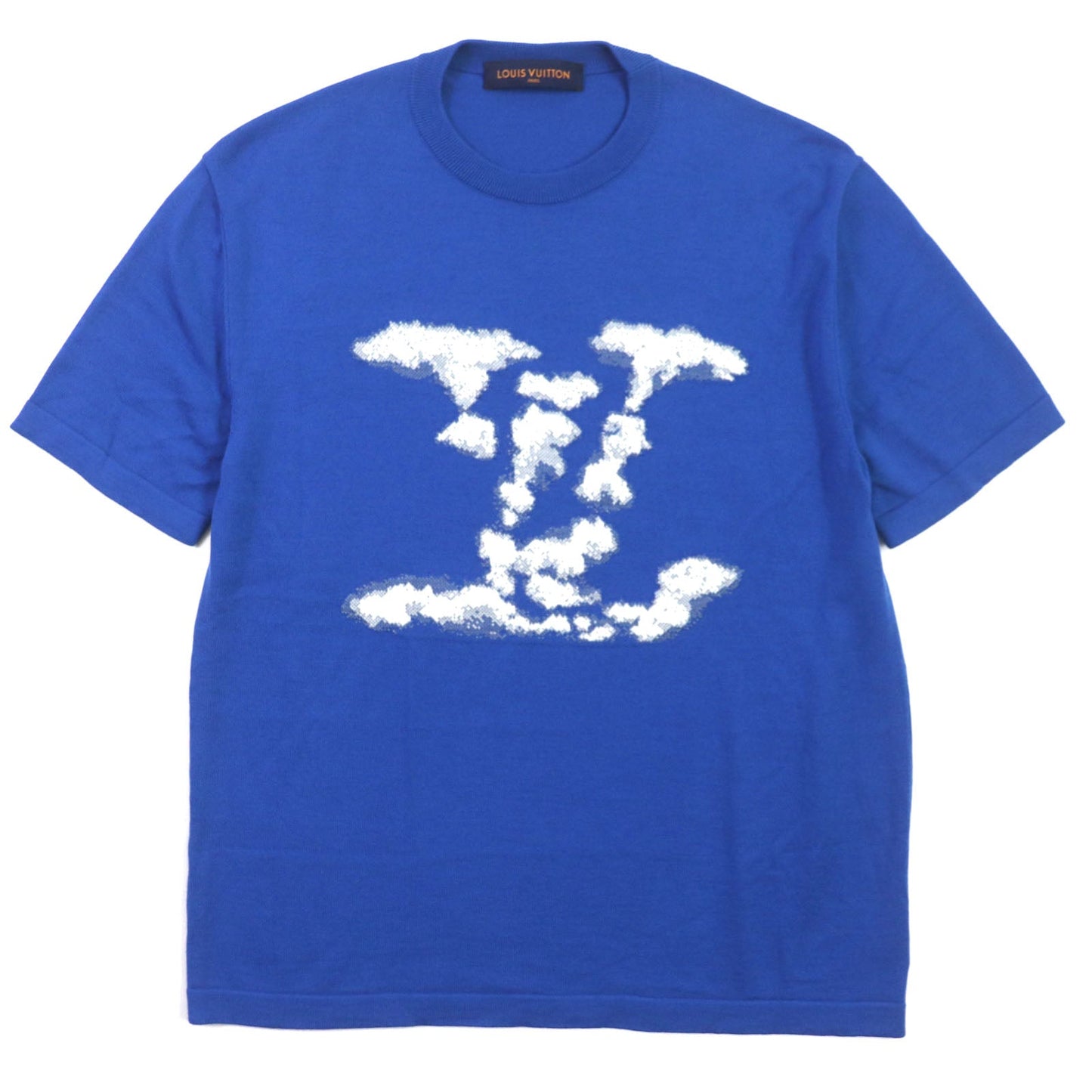 Louis Vuitton Cloud Jacquard Wool LV Logo Crew Neck Tee