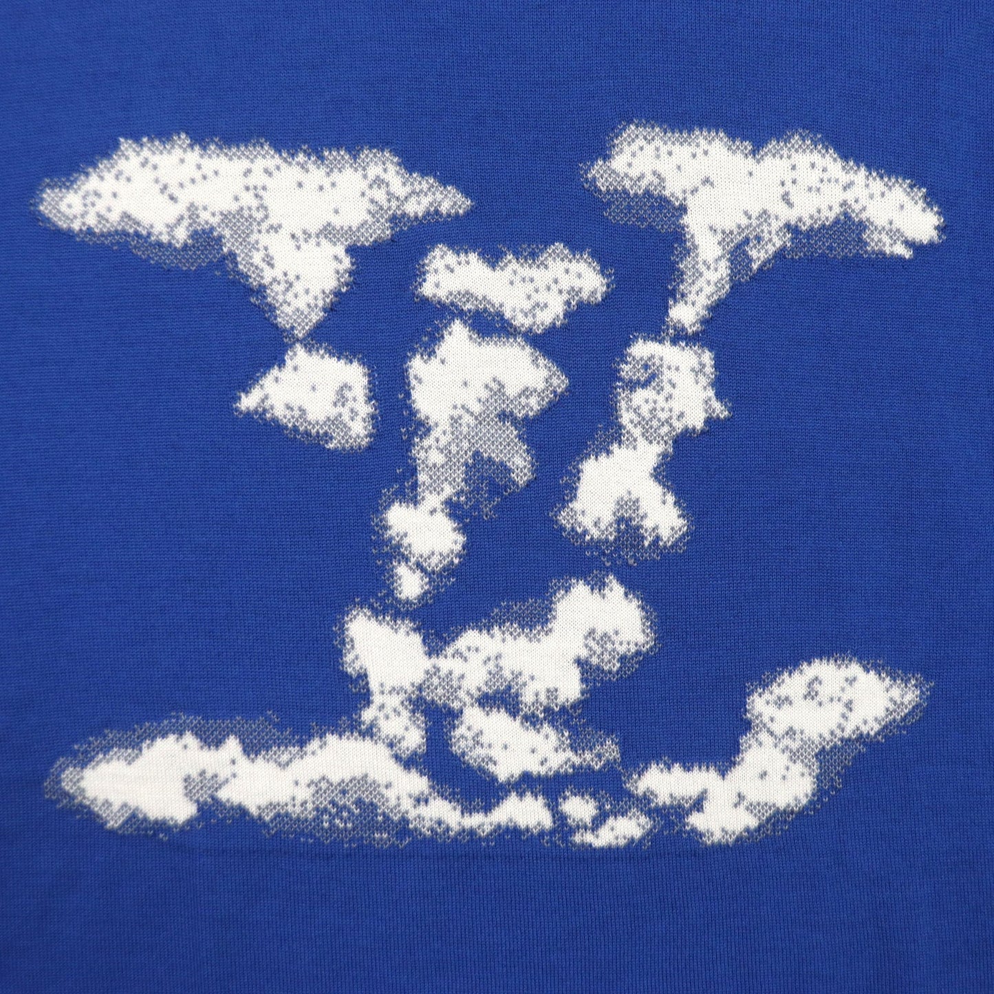 Louis Vuitton Cloud Jacquard Wool LV Logo Crew Neck Tee