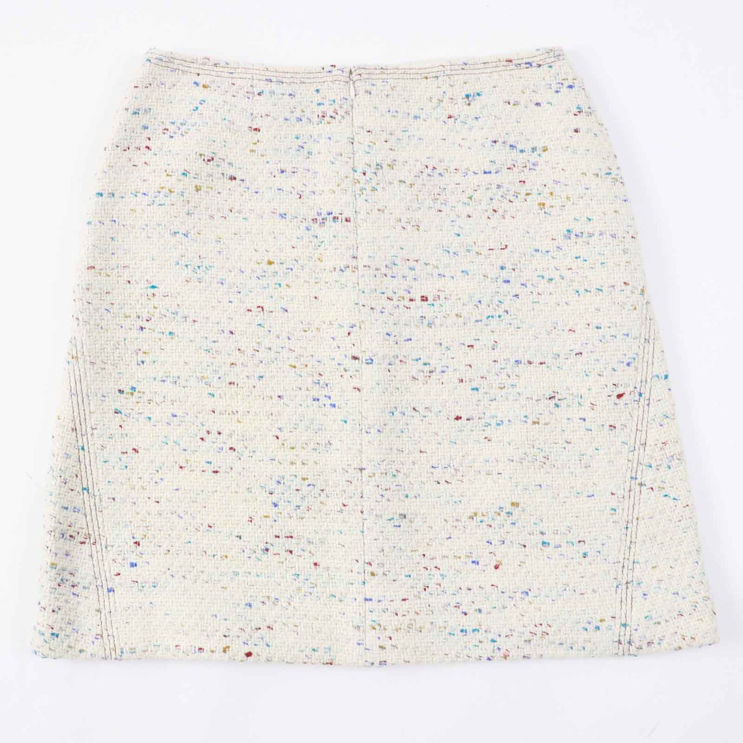 CHANEL Vintage Wool Nylon Trapezoid Skirt 46