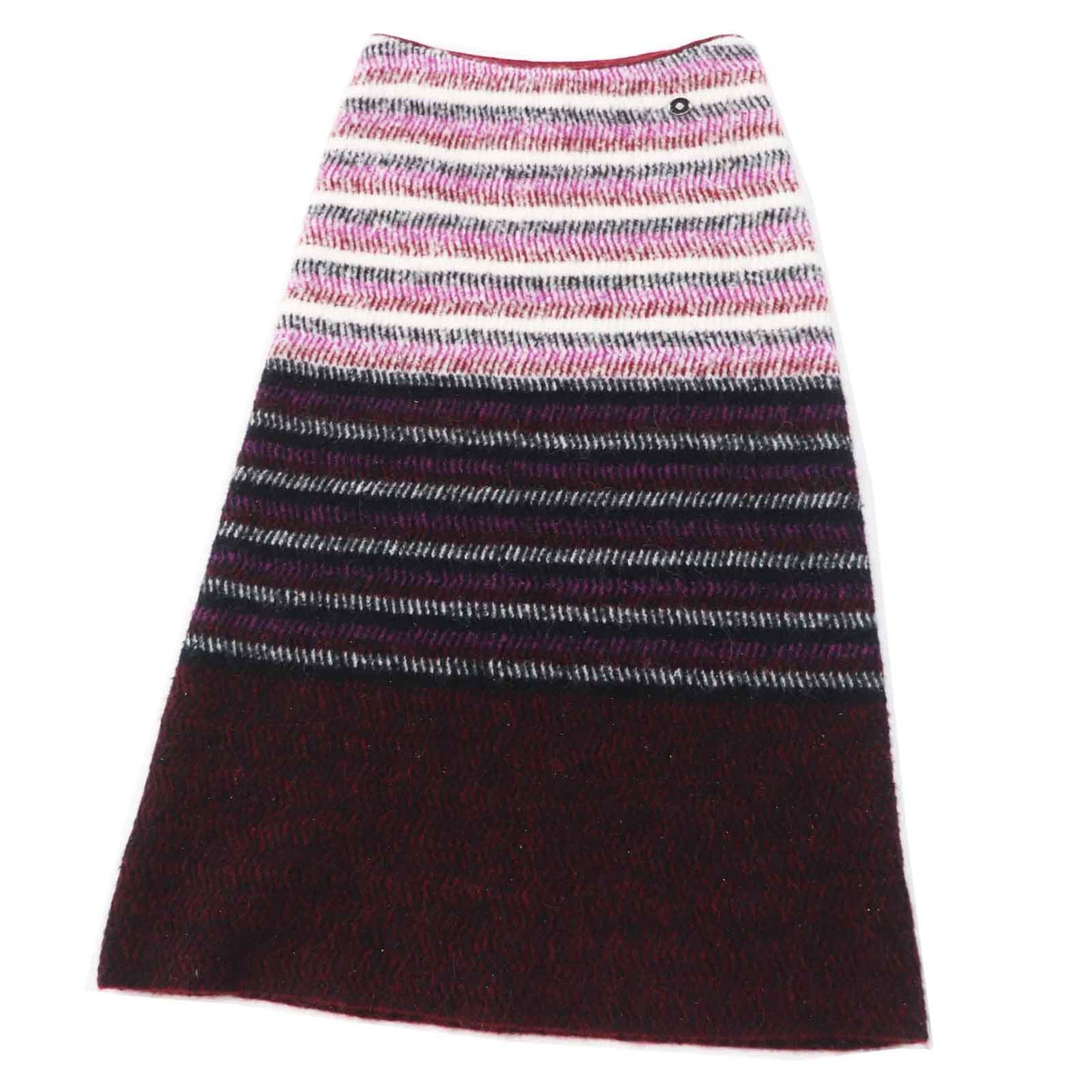 Chanel Cashmere Wool Silk Long Knit Skirt