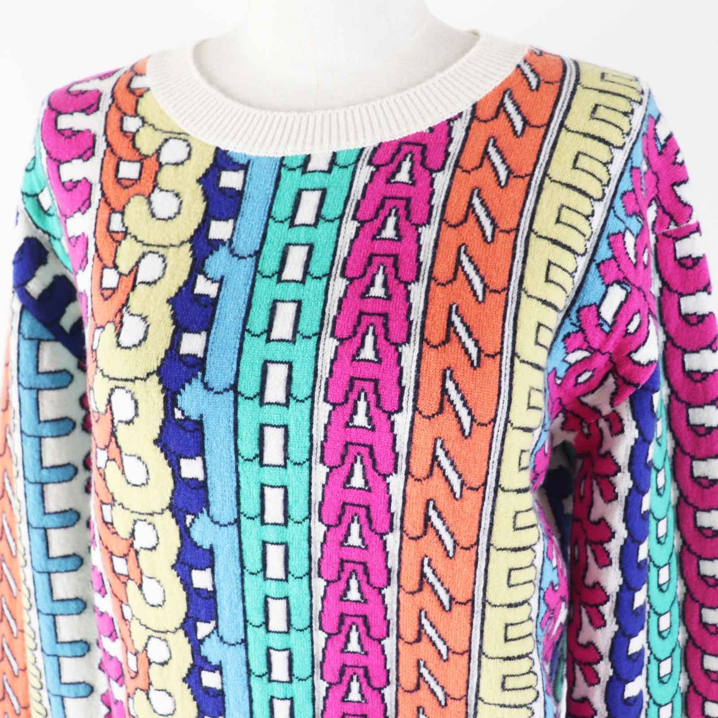 Chanel Cashmere COCO Mark Stone Knit Women