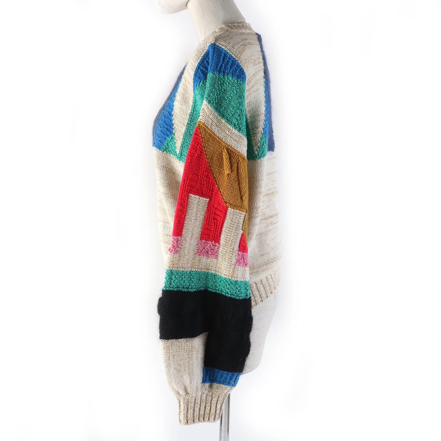 Chanel Cashmere Pullover Knit Sweater Beige