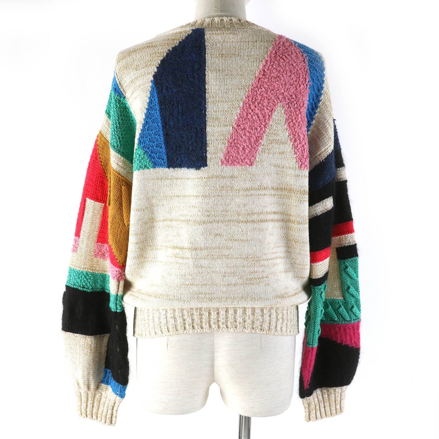Chanel Cashmere Pullover Knit Sweater Beige
