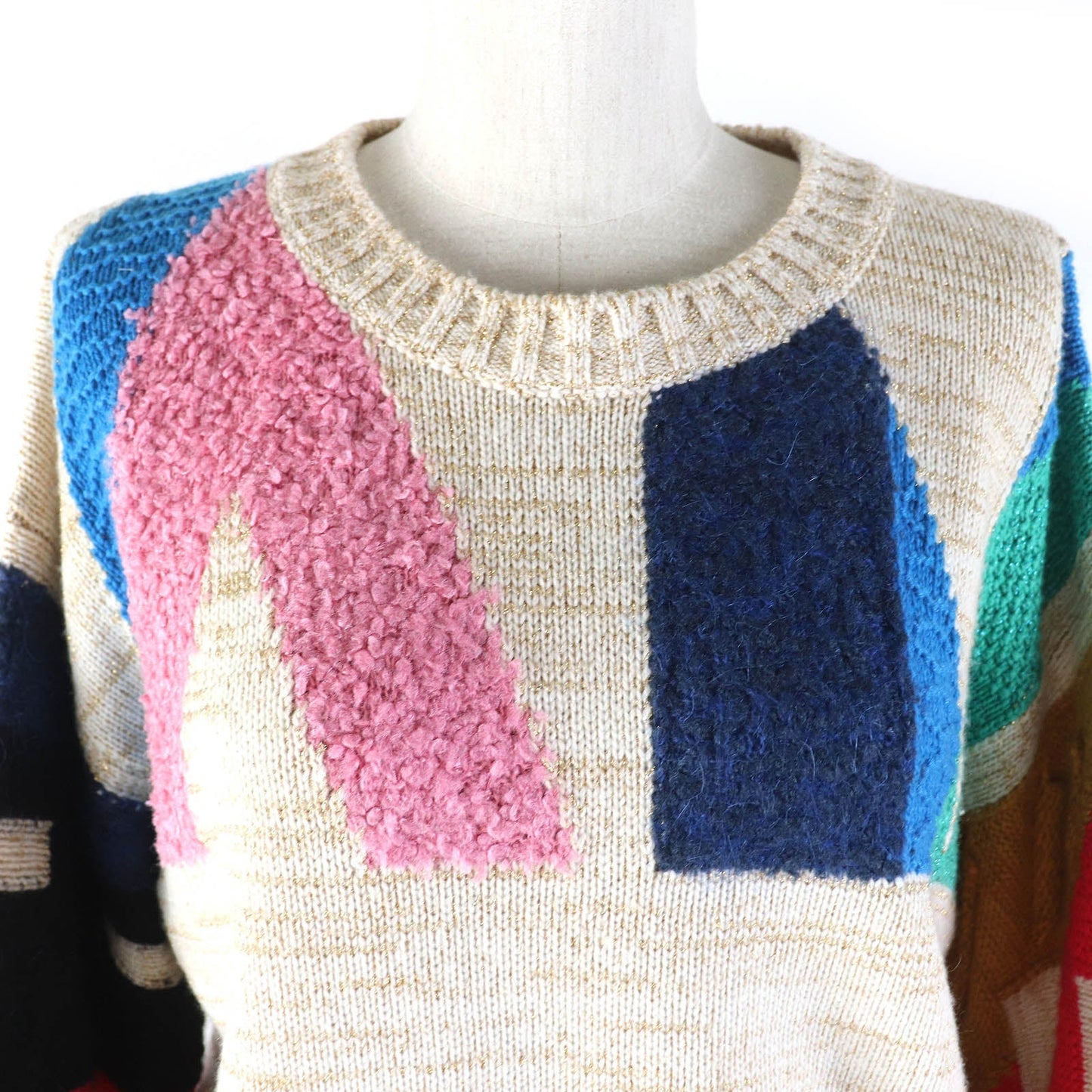 Chanel Cashmere Pullover Knit Sweater Beige