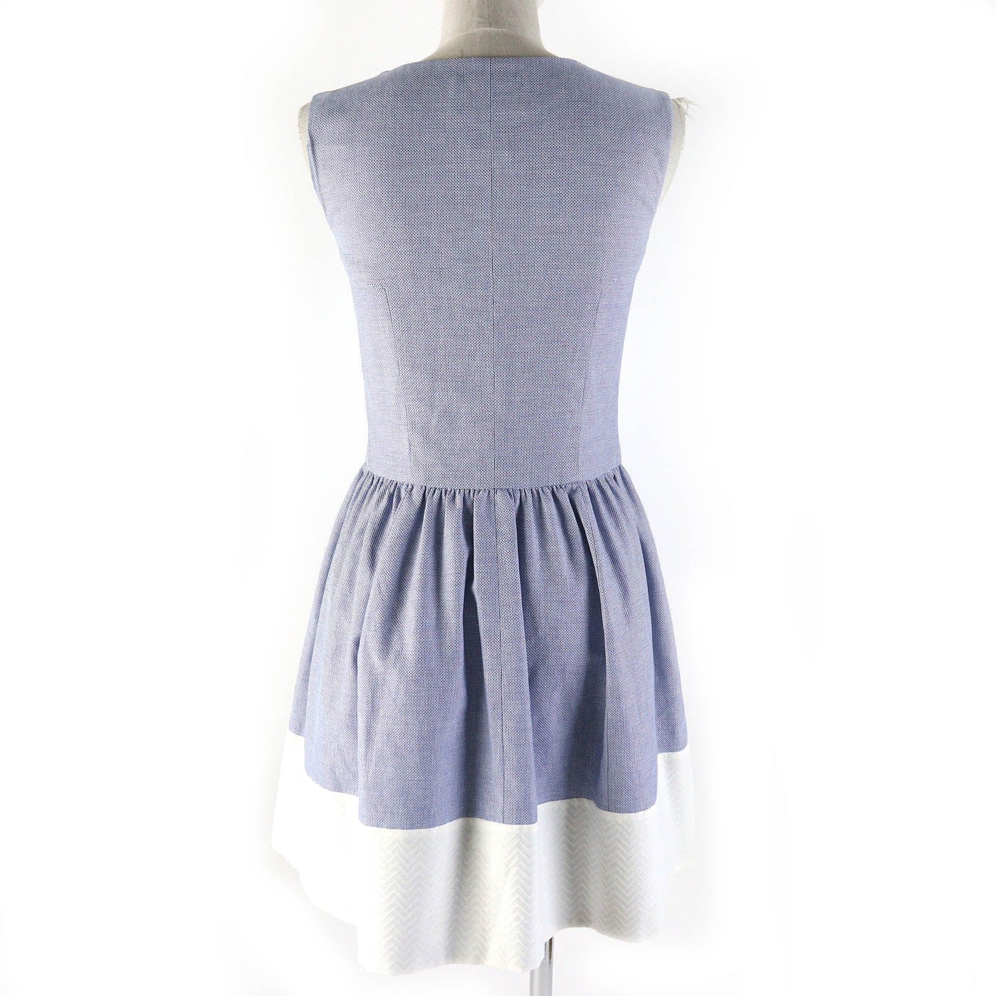 Chanel Cotton Silk Zip Top Sleeveless Dress