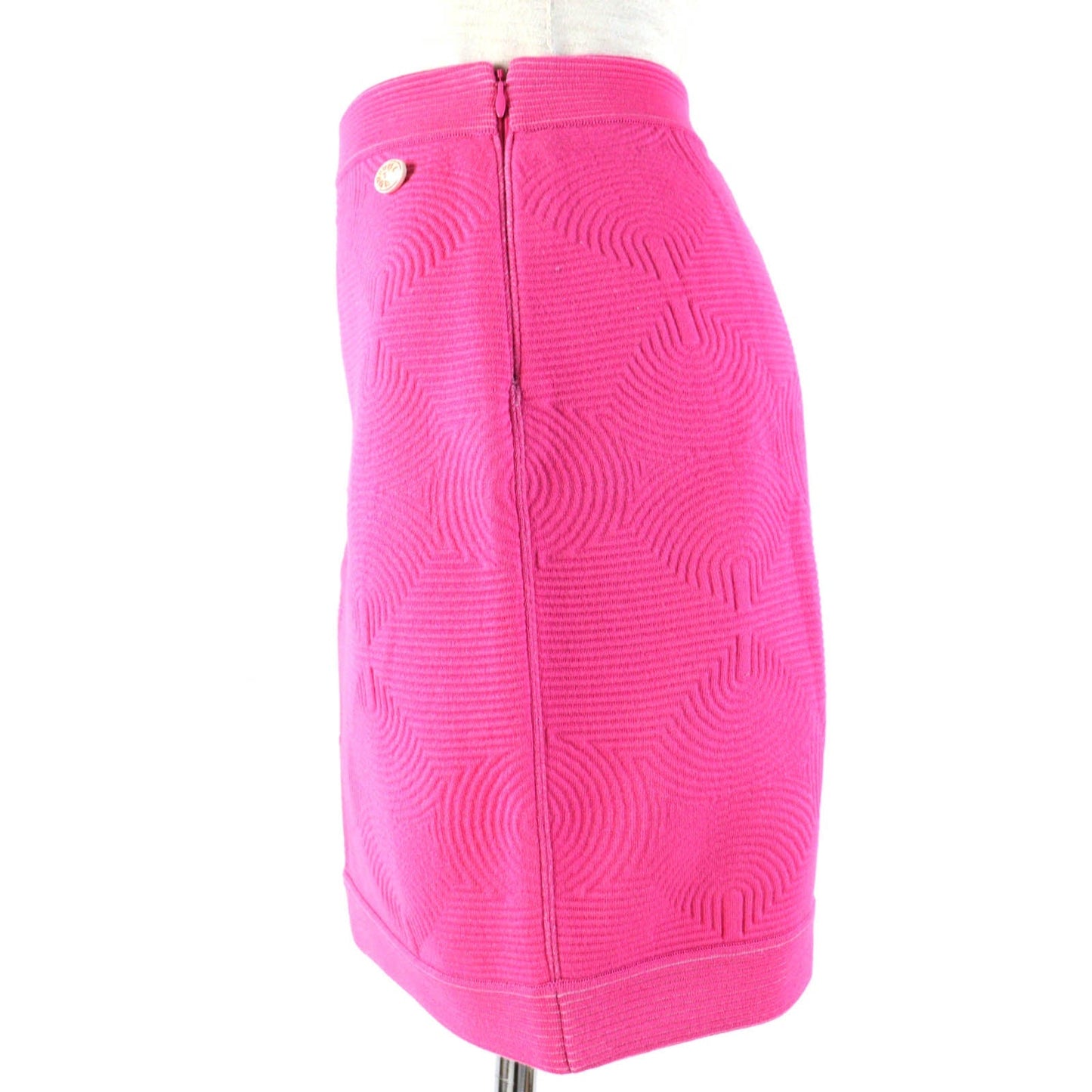 Chanel Knit Skirt Pink 34 COCO Mark