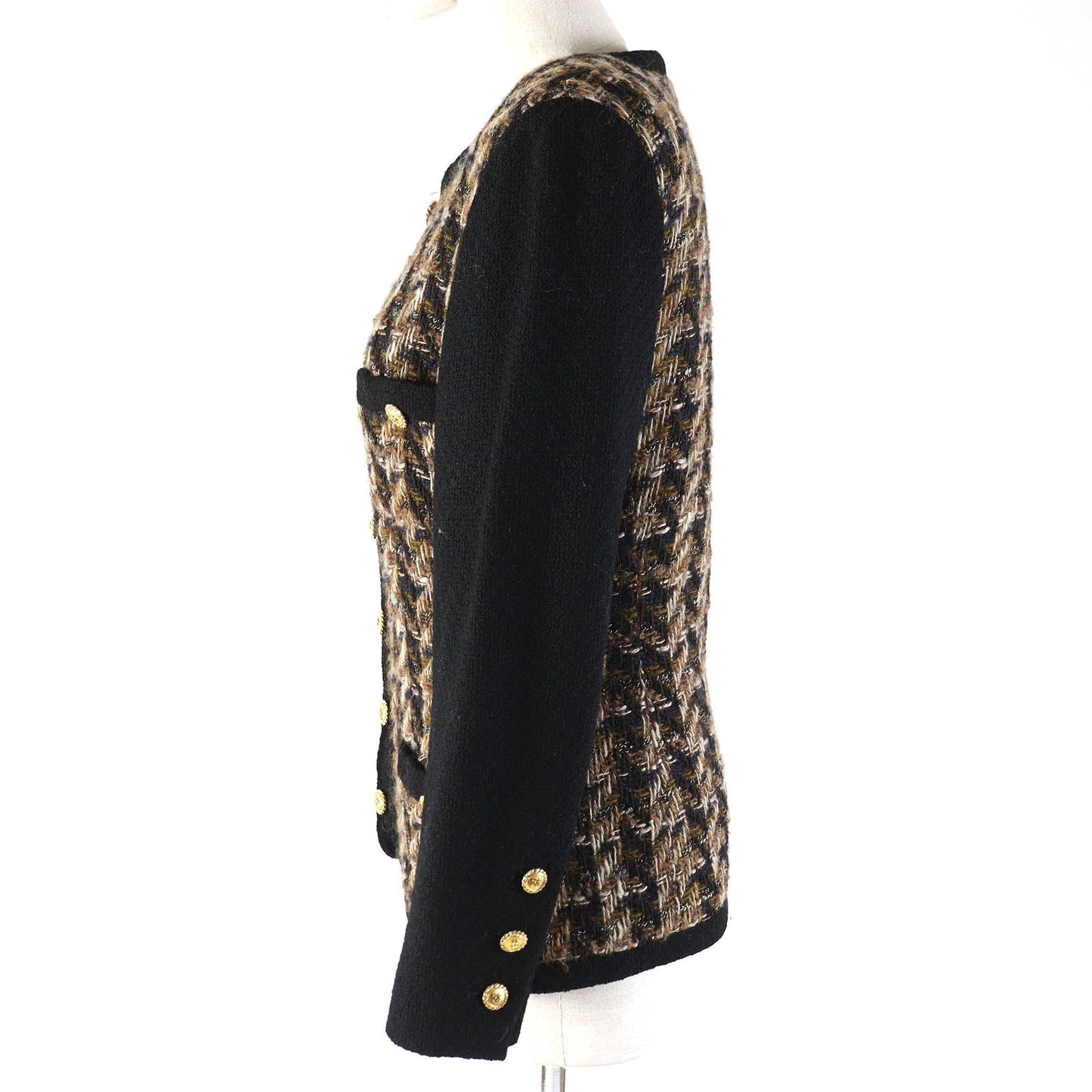 Chanel Vintage Wool Acrylic Tweed Jacket 90s