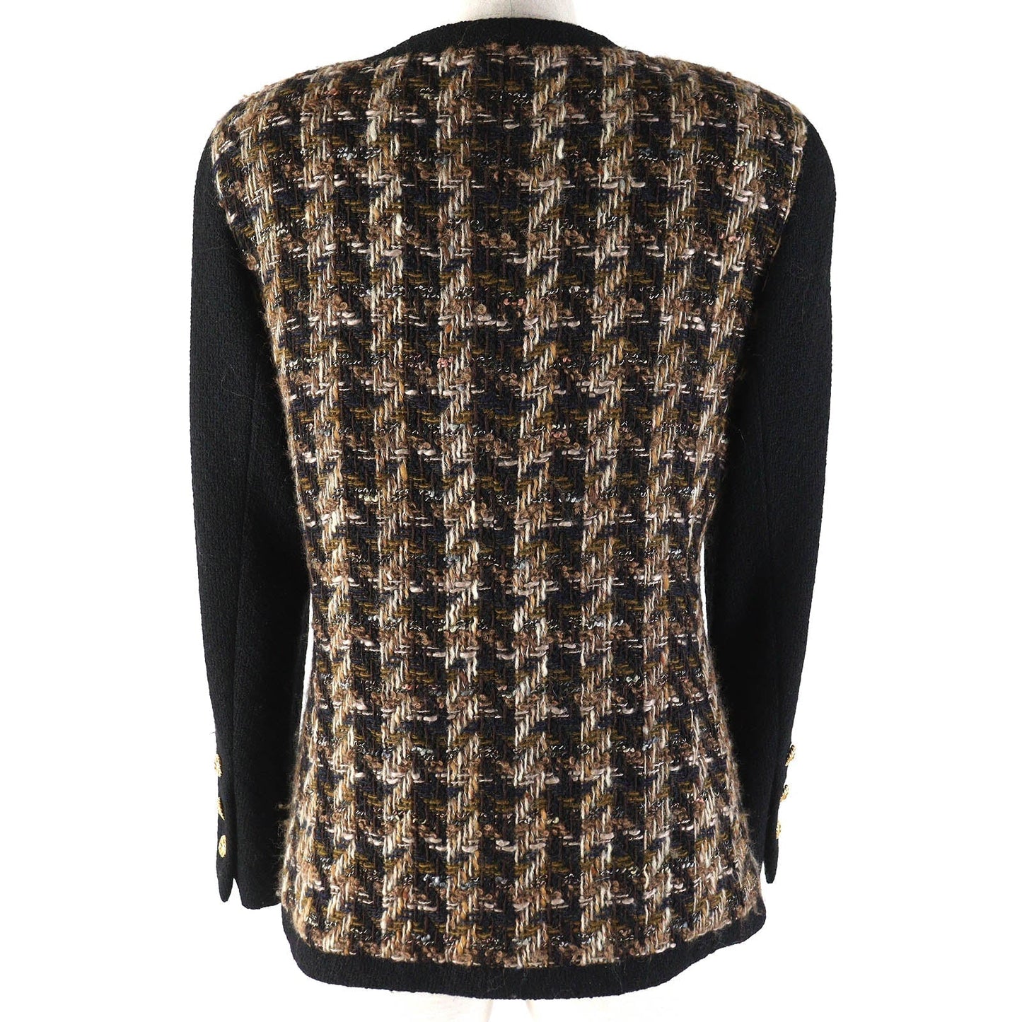 Chanel Vintage Wool Acrylic Tweed Jacket 90s