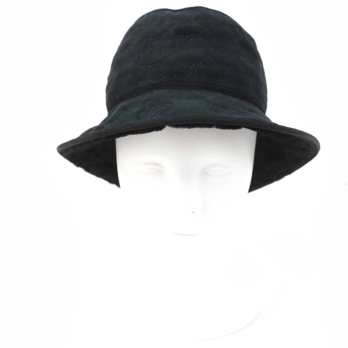 Chanel Lambskin COCO Mark Bucket Hat Black
