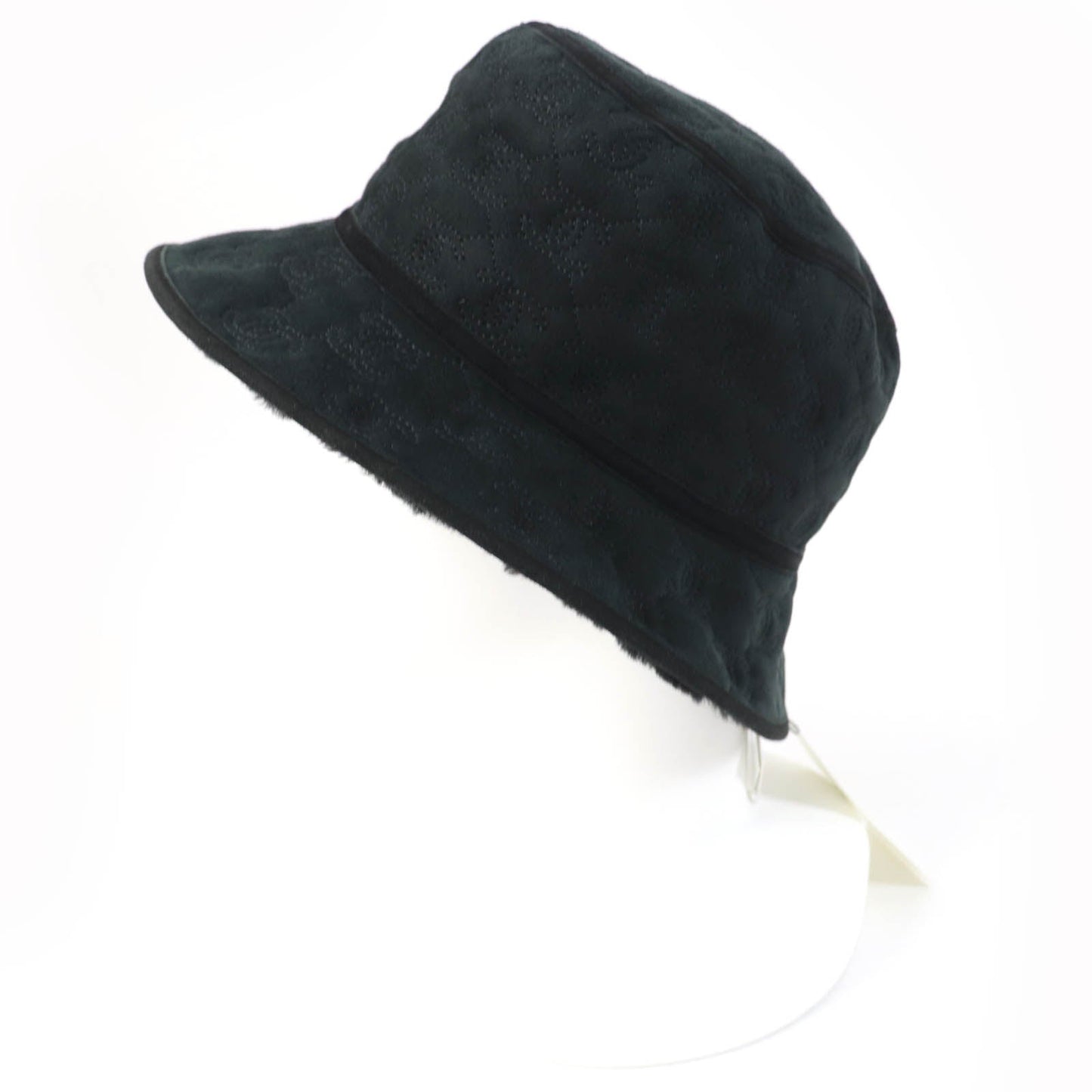 Chanel Lambskin COCO Mark Bucket Hat Black