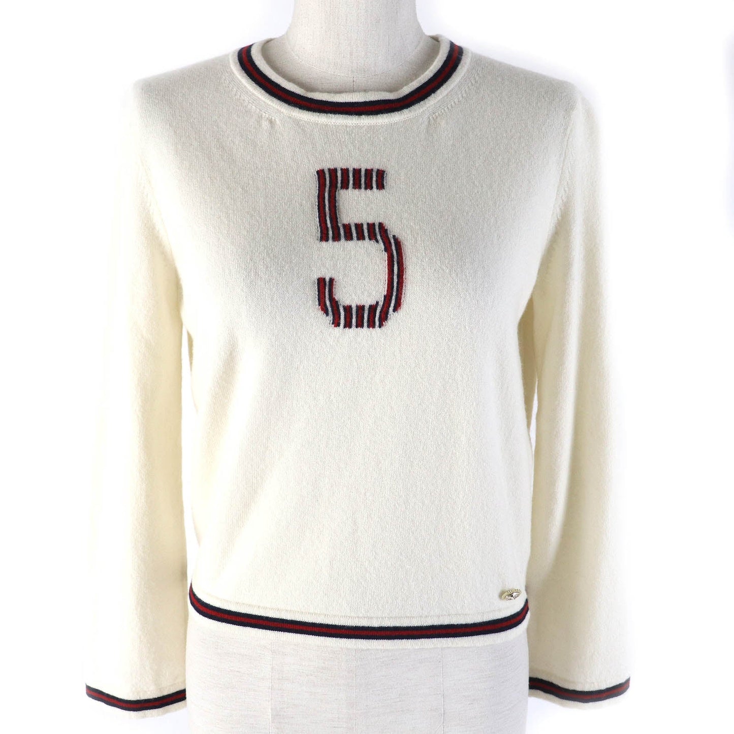 Chanel No5 Cashmere Crew Neck Sweater 38