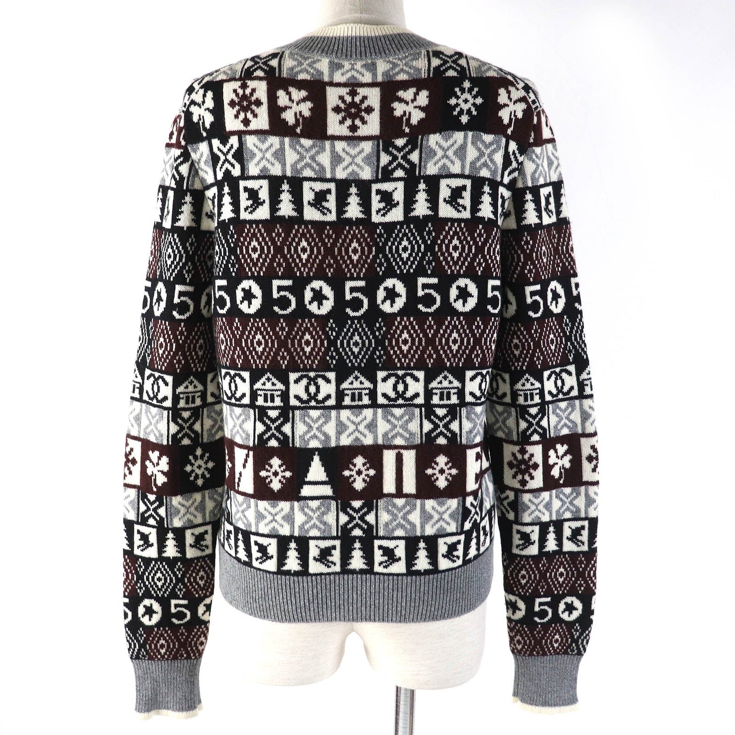 Chanel Cashmere V-neck Knit Cardigan 36