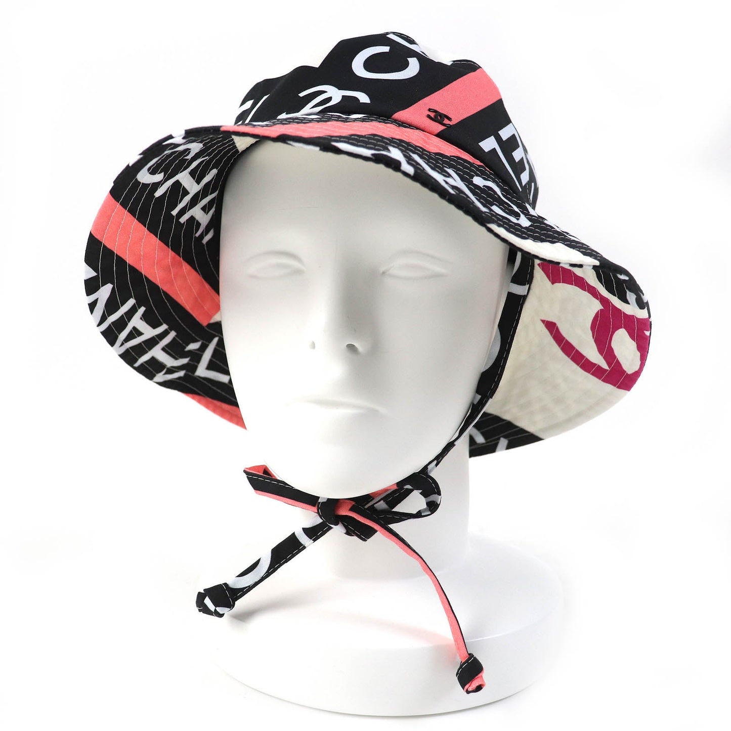 Chanel Cotton Logo Bucket Hat M