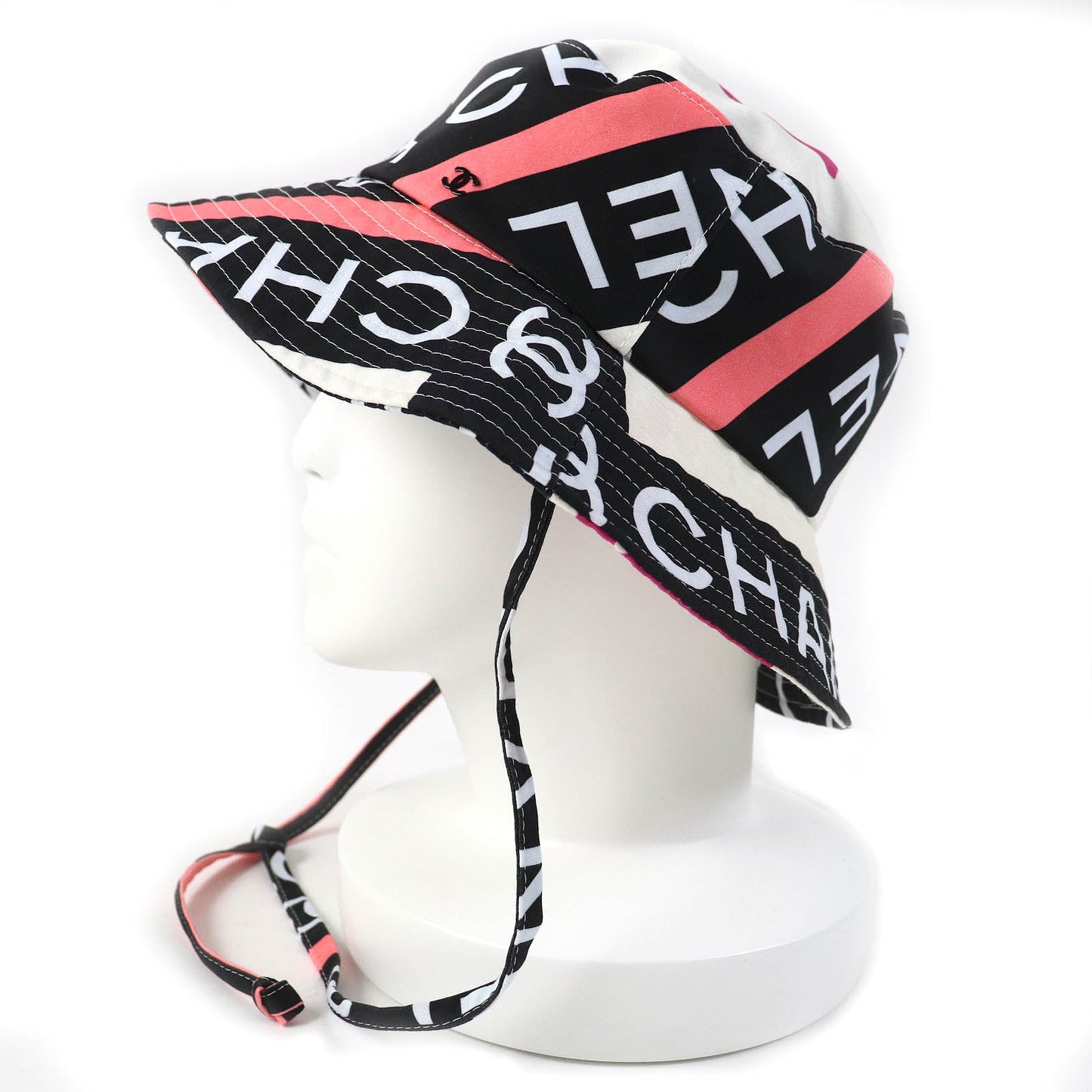 Chanel Cotton Logo Bucket Hat M