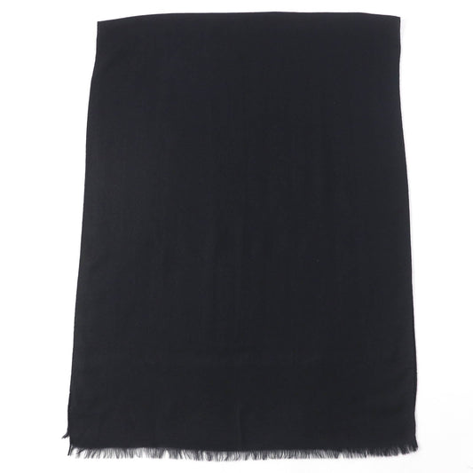 Chanel Cashmere Silk Shawl with Logo and Fringe